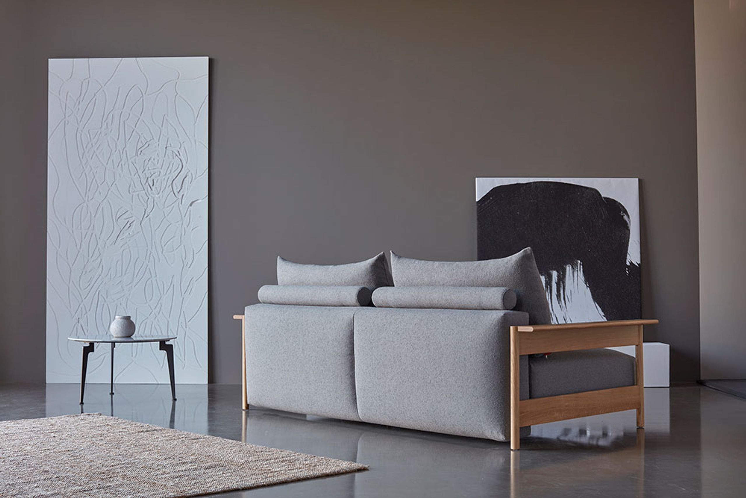 Innovation Living - Kanapa - Malloy Wood Sofa Bed - 579