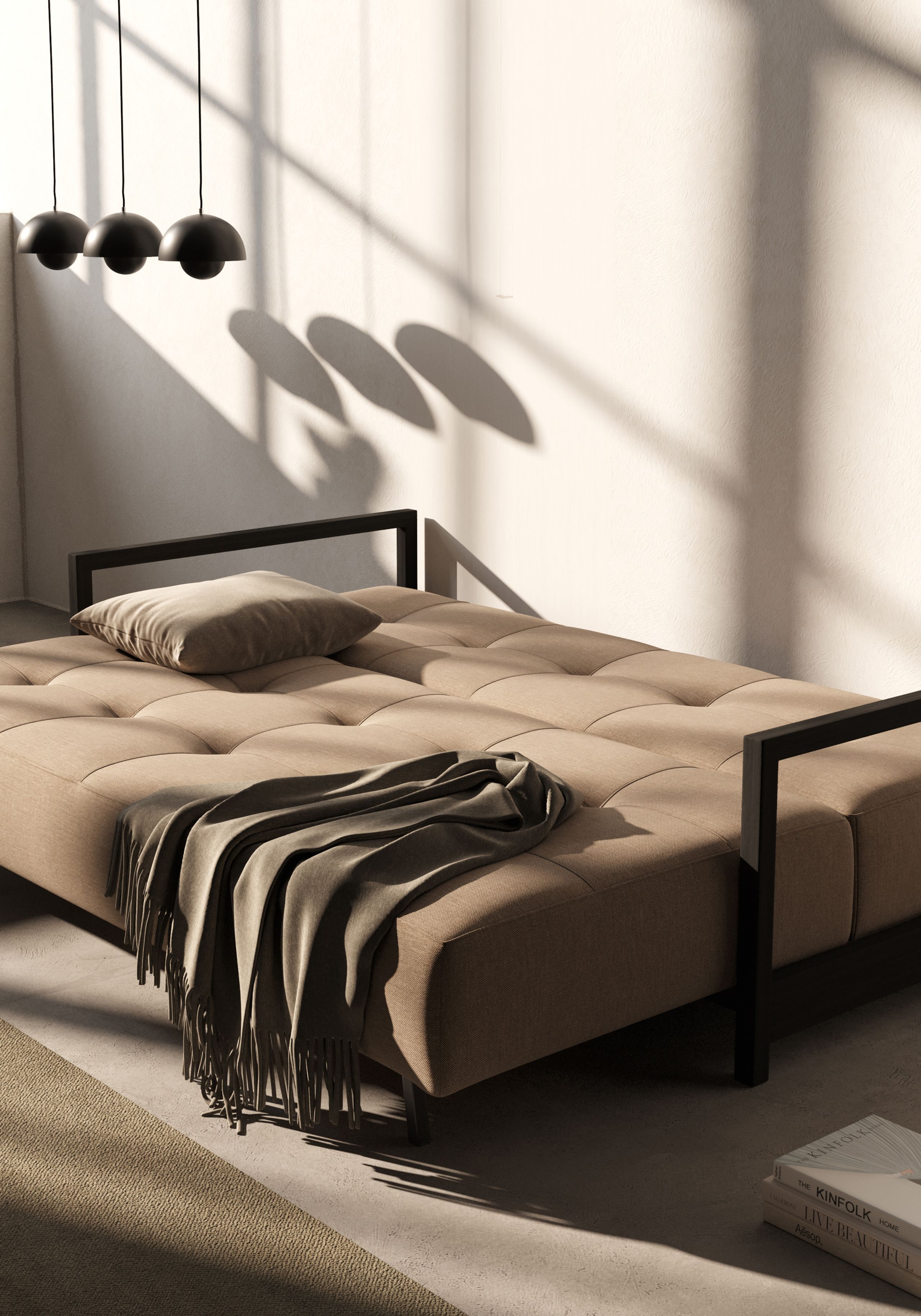 Innovation Living - Sofa bed - Sovesofa - Bifrost D.E.L - Twist Charcoal 563