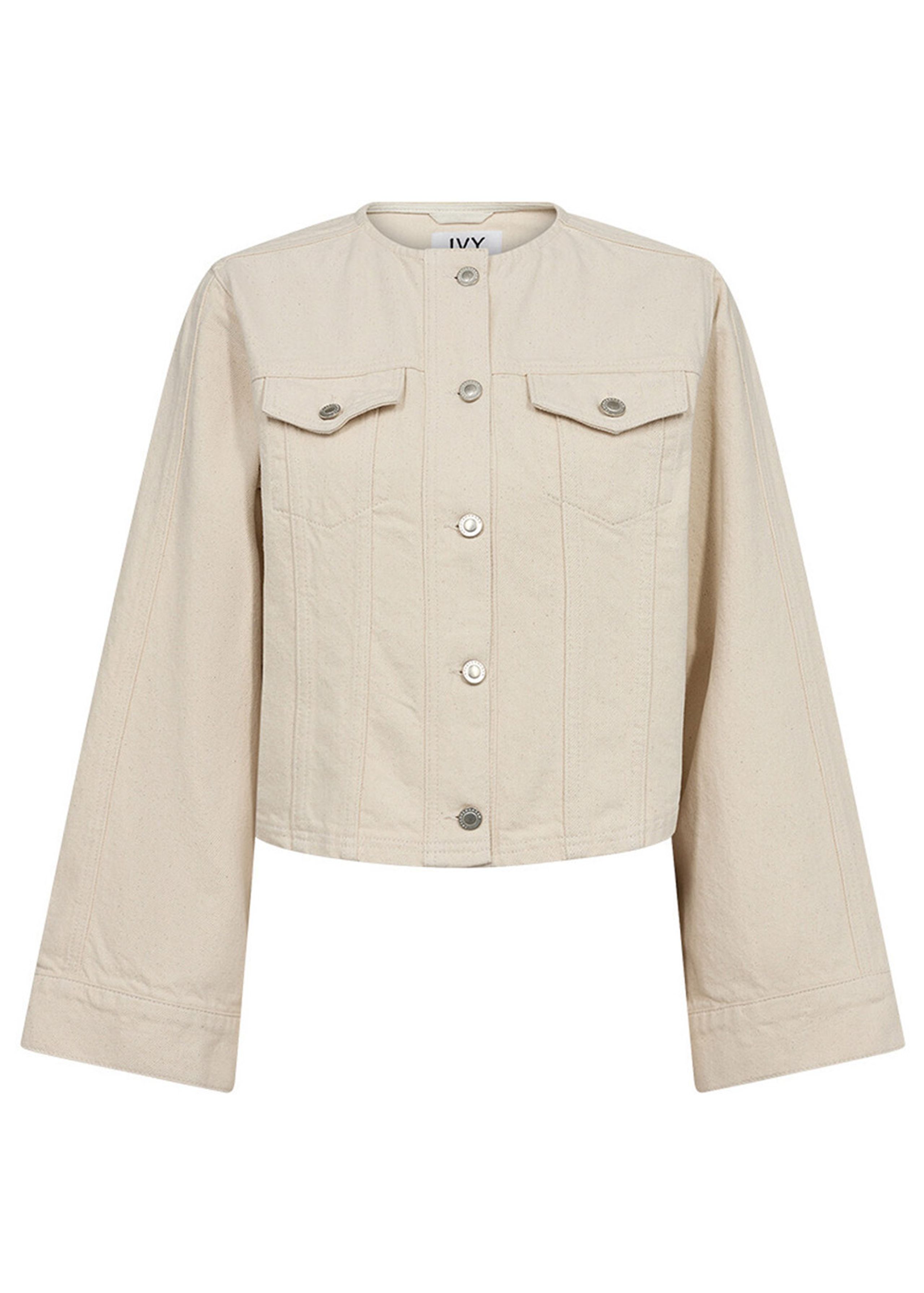 IVY Copenhagen - Jacke - IVY-Jazz Short Jacket Wash Ecru - Ecru
