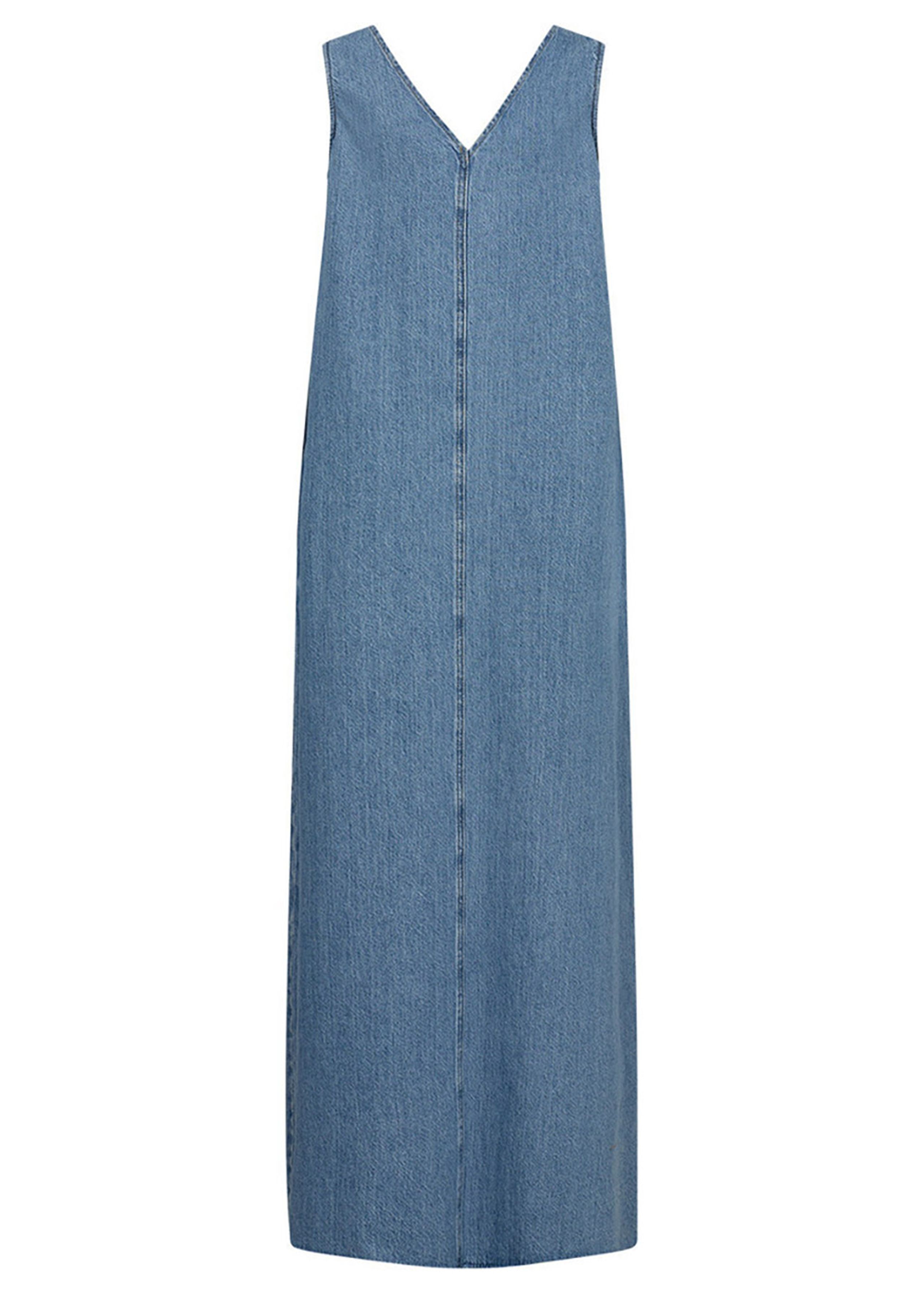 IVY Copenhagen - Dress - IVY-Uta Distressed Maxi Dress - Wash Mid Blue