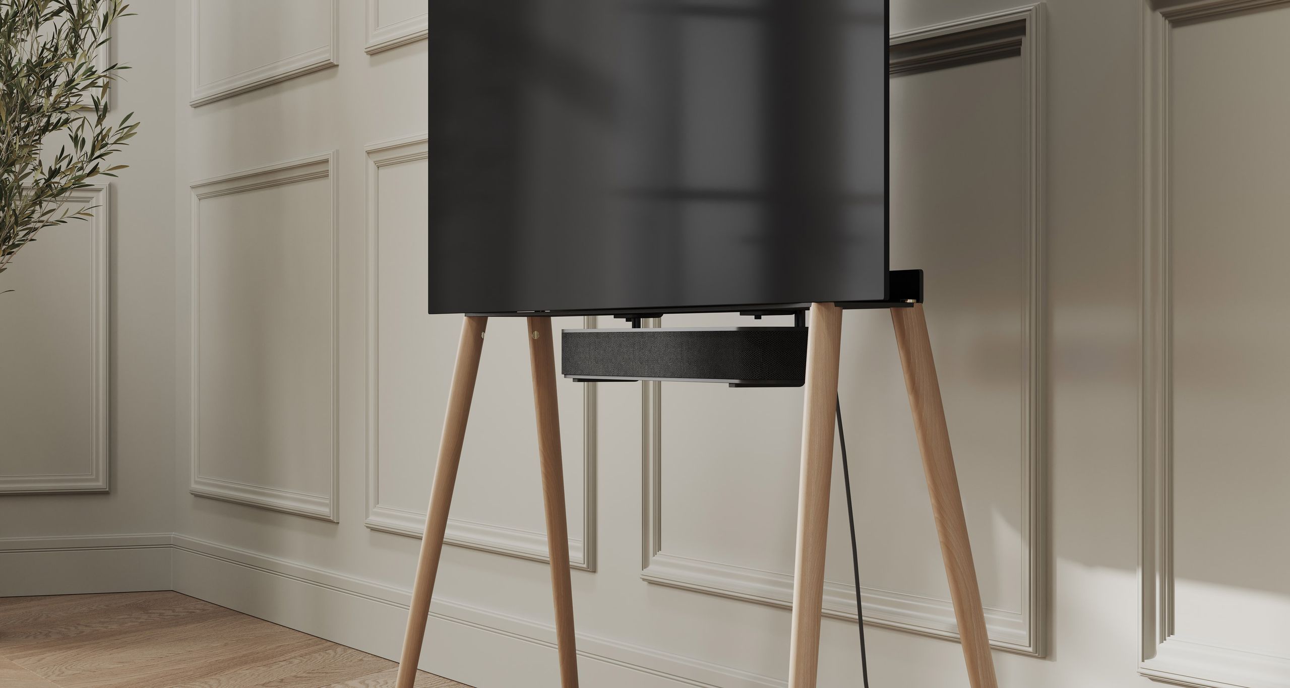 Jalg - TV Stand - Tv-stand Jalg / Xl 55''-77'' - natural birch