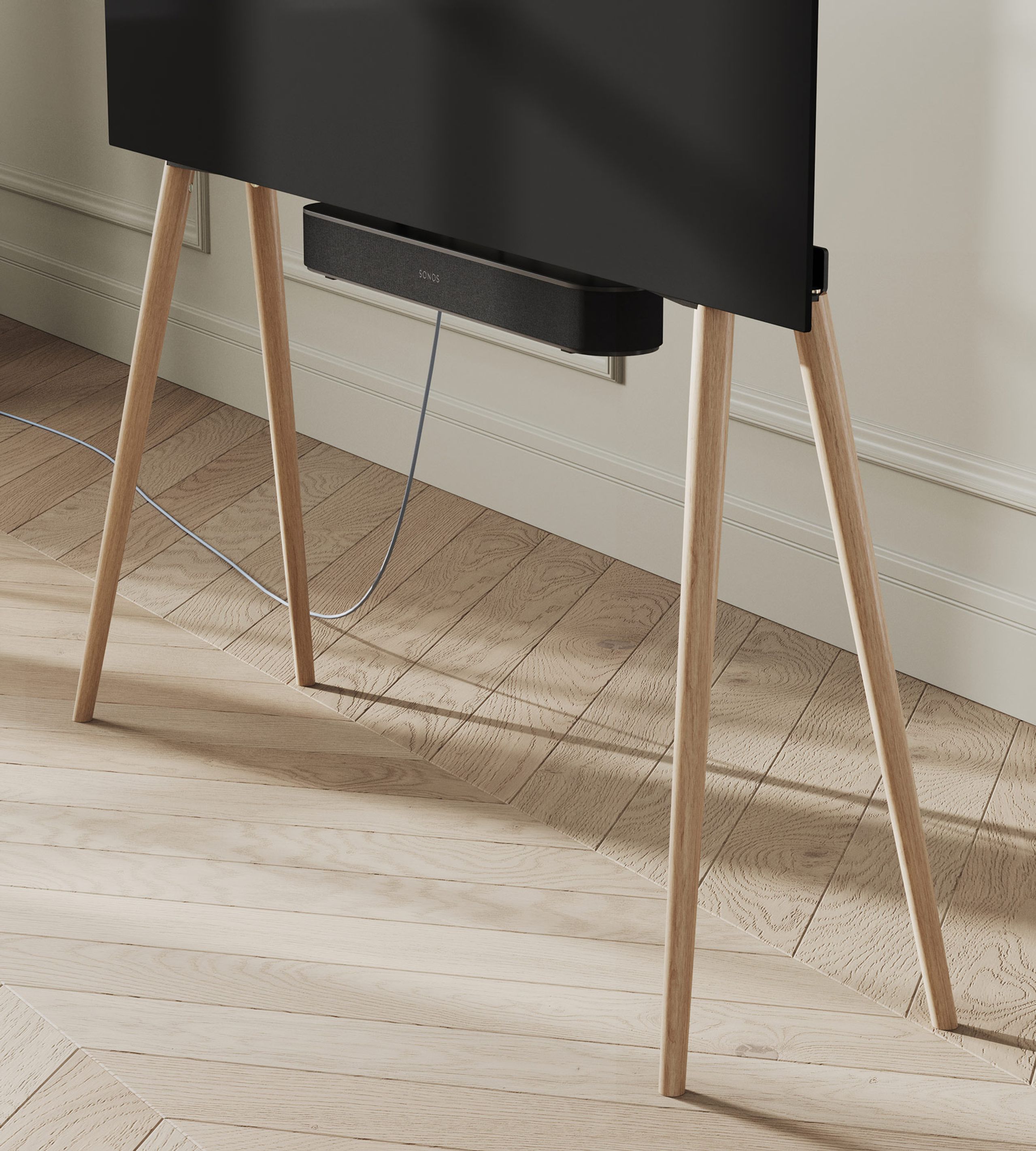 Jalg - Soporte de TV - Tv-stand Jalg / Xl 55''-77'' - natural oak