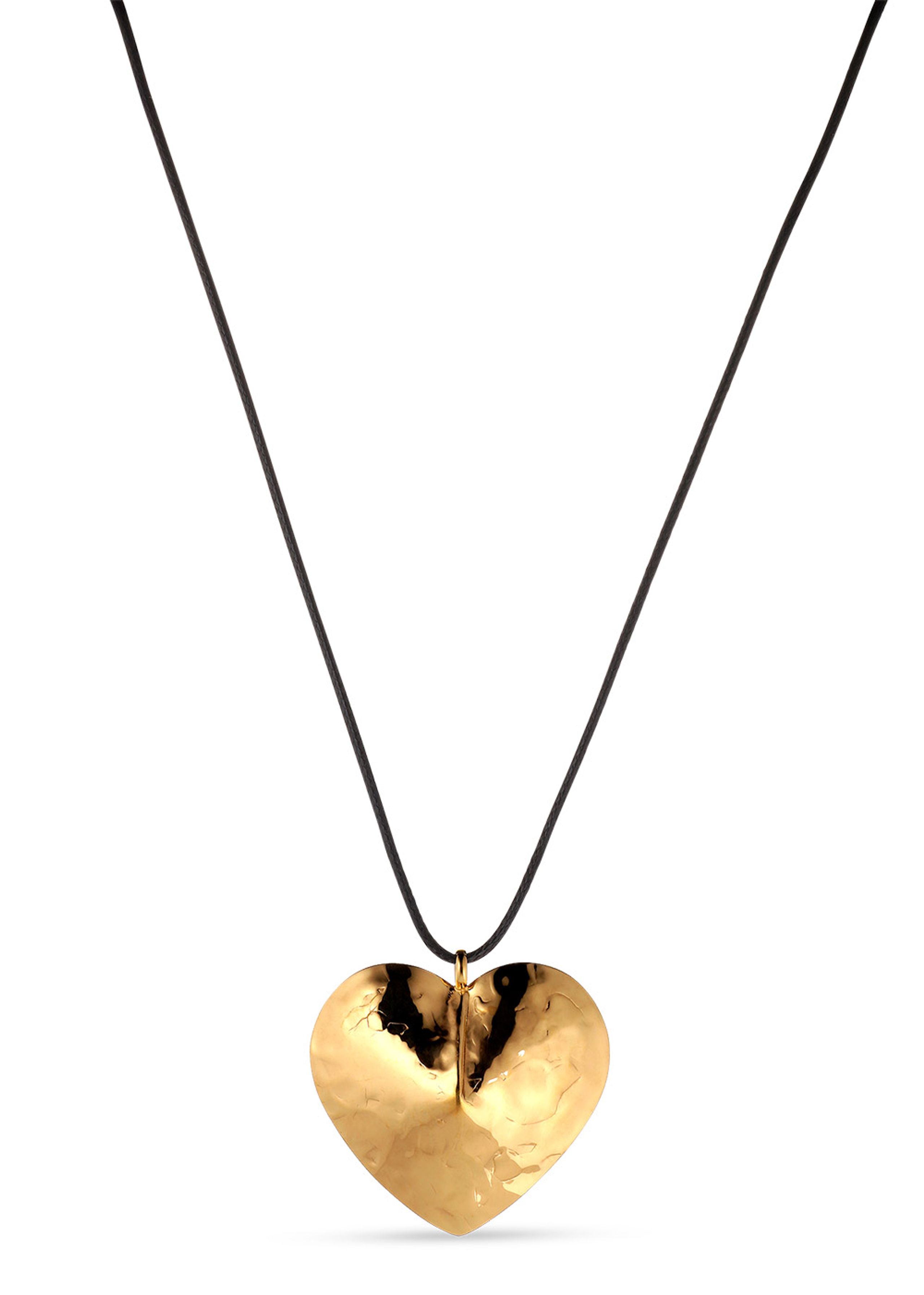 Jane Kønig - Collier - Big Bruised Heart String - Gold