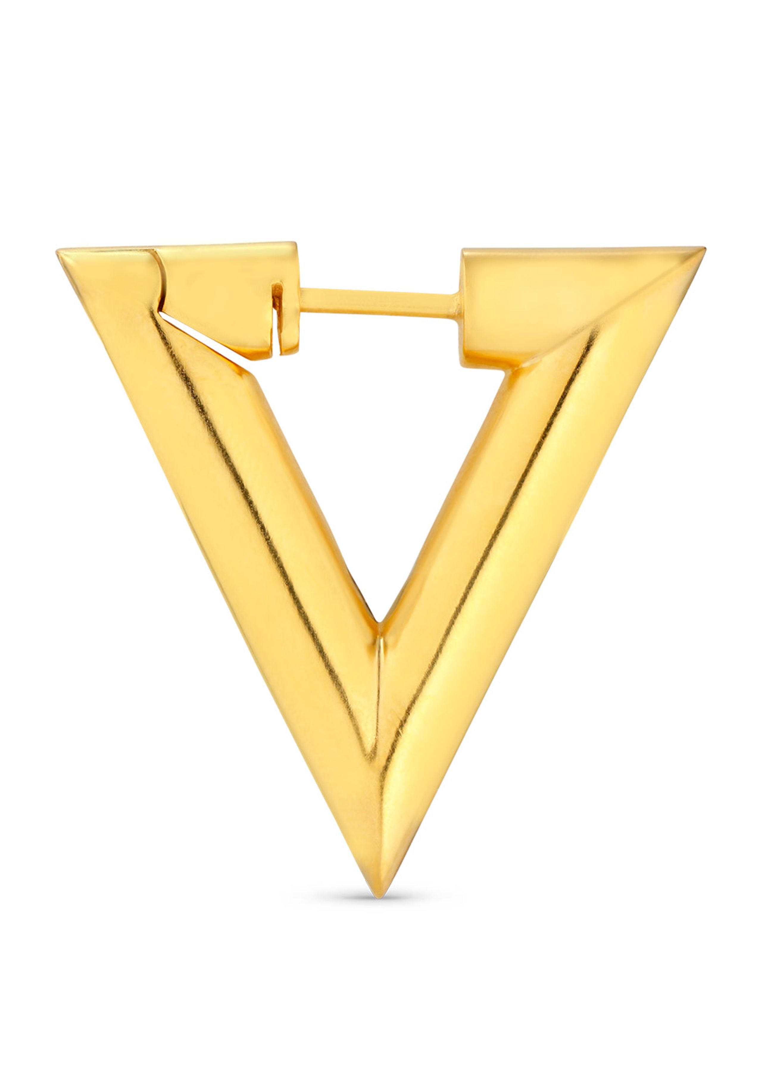 Jane Kønig - Earring - Chunky Bermuda Triangle - Gold