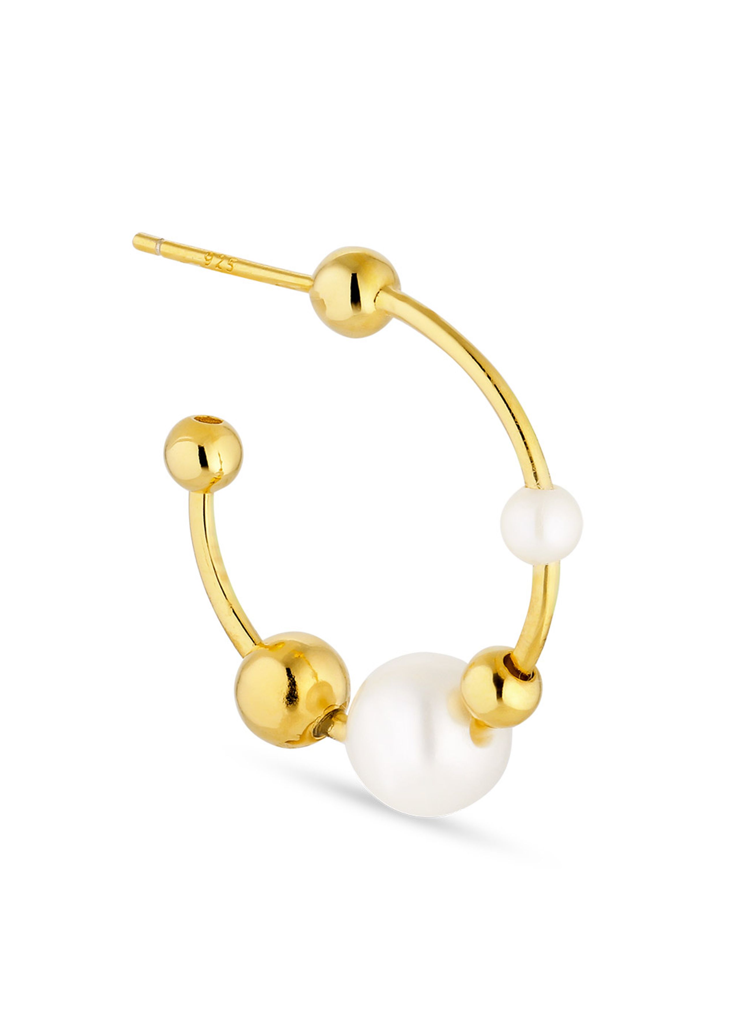 Jane Kønig - - Atomic Pearl Hoop - Gold