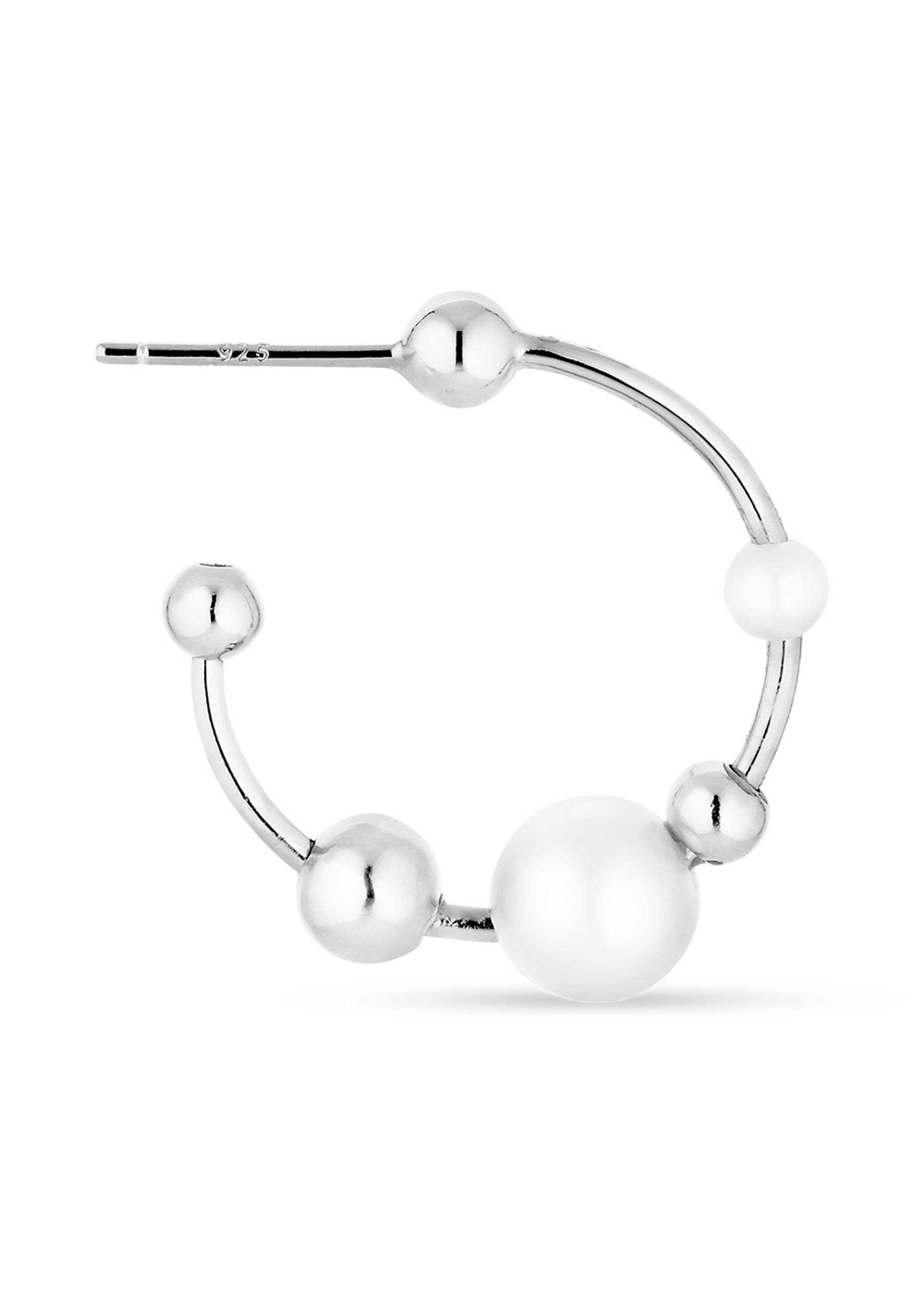 Jane Kønig - Örhänge - Atomic Pearl Hoop - Silver