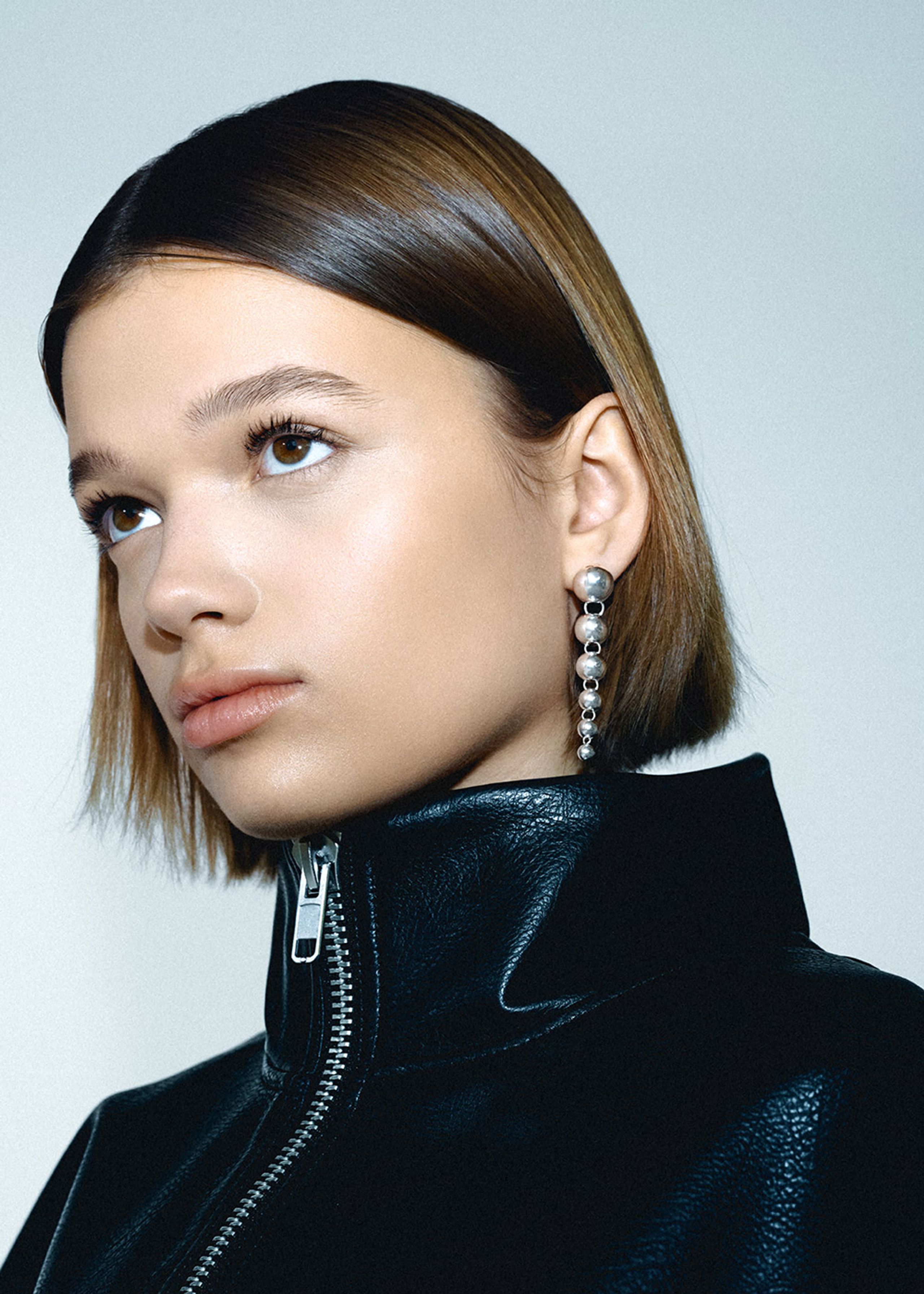 Jane Kønig - - Big Atomic Drop Stud - Silver