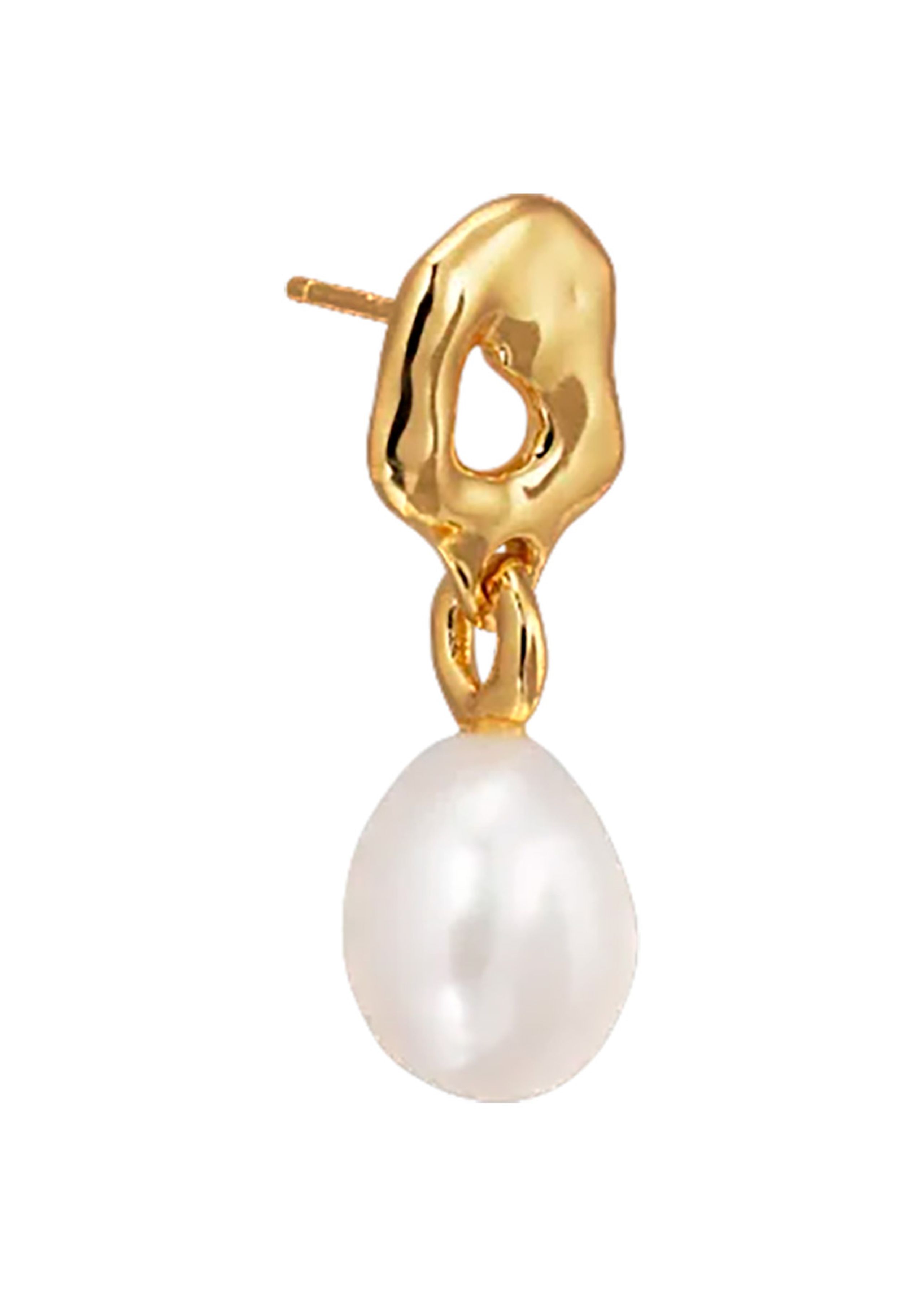 Jane Kønig - Brinco - Space Stud With Pearl - Gold