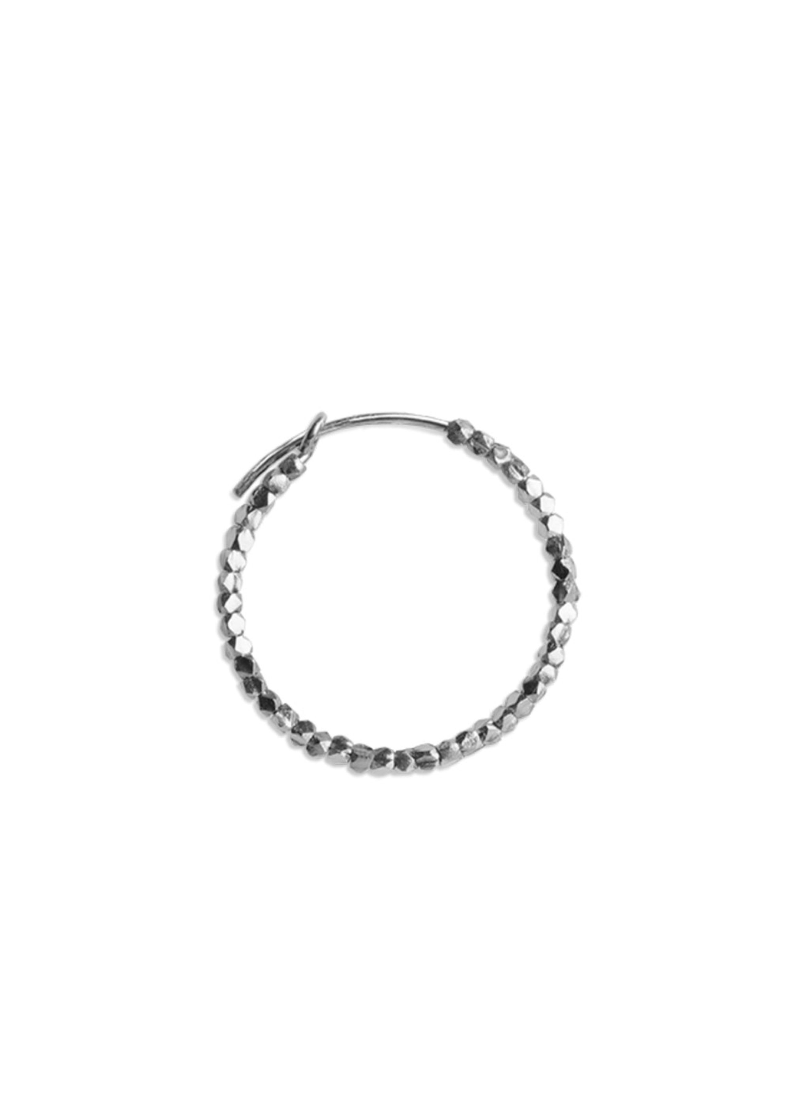 Jane Kønig - Oorbel - Small Bead Creol - Silver