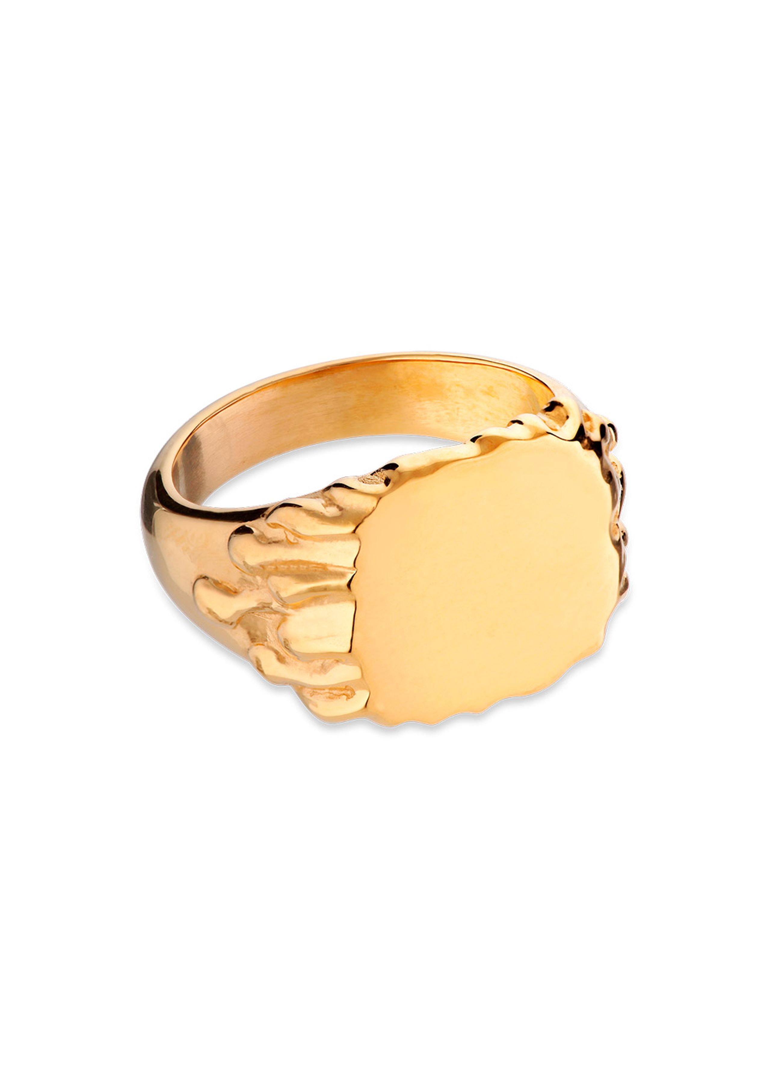 Jane Kønig - Anillo - Drippy Signet Ring - Gold