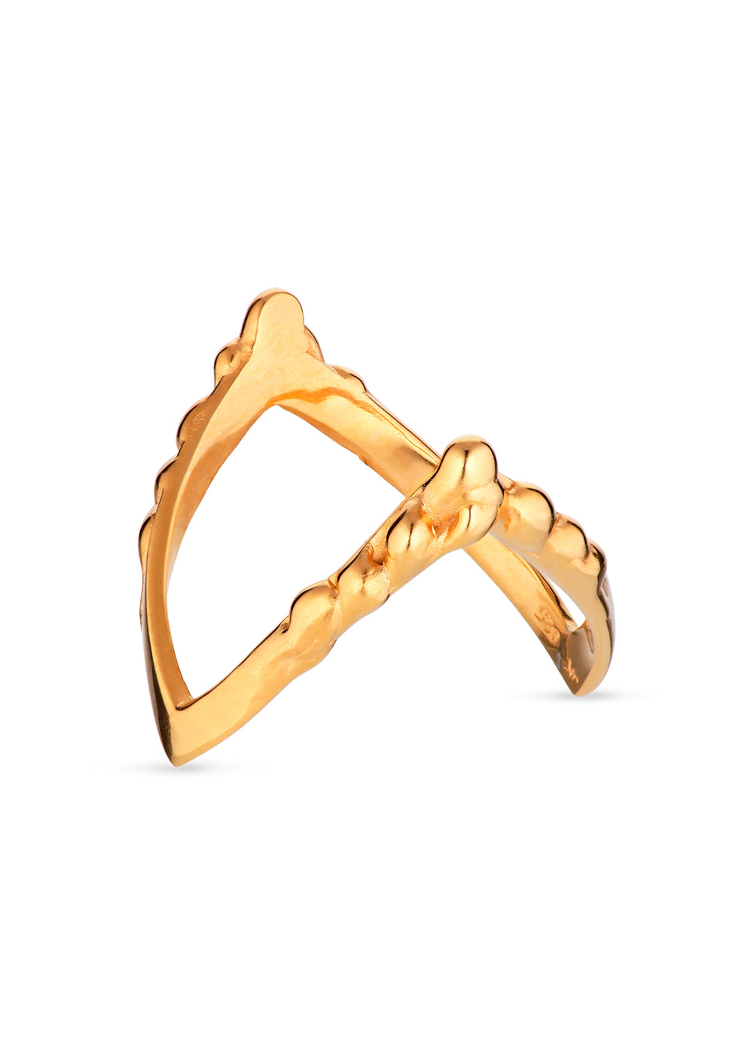 Jane Kønig - Ring - Drippy V-ring - Gold