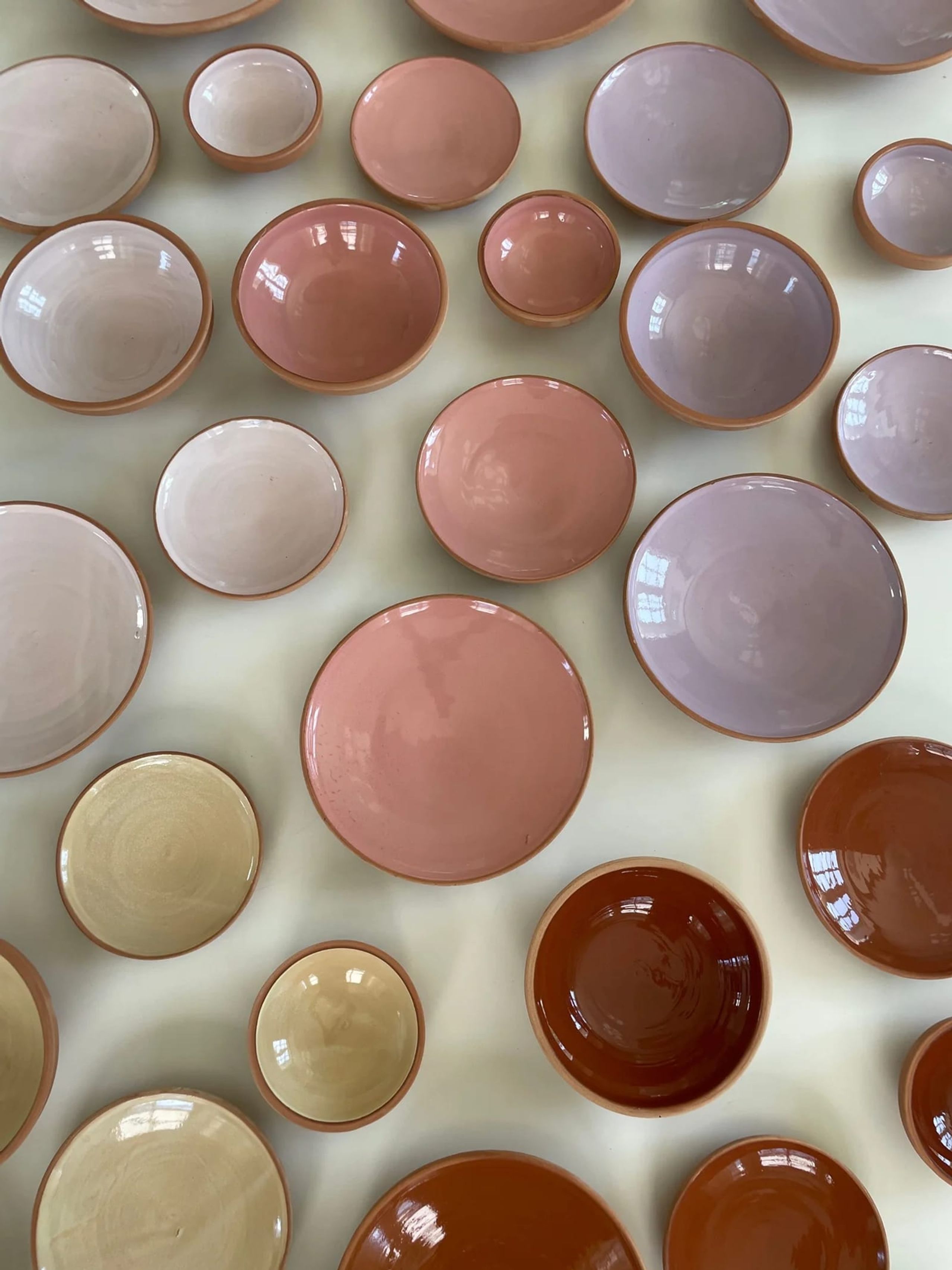 Jou Quilts - Serveringsskål - Pastel keramik skål Ø15 - Rose