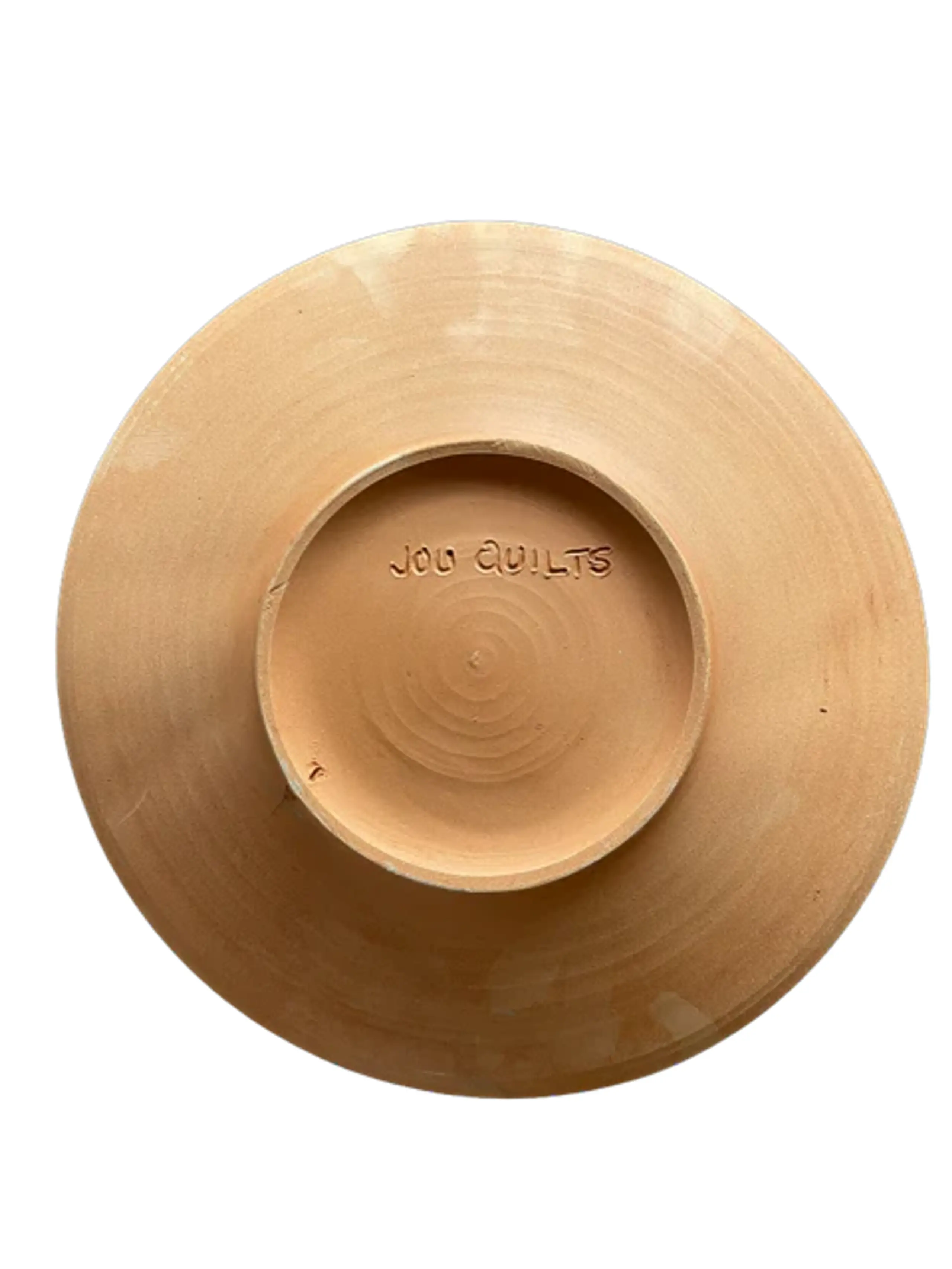 Jou Quilts - Plate - Pastel keramik plate Ø15 - Coral