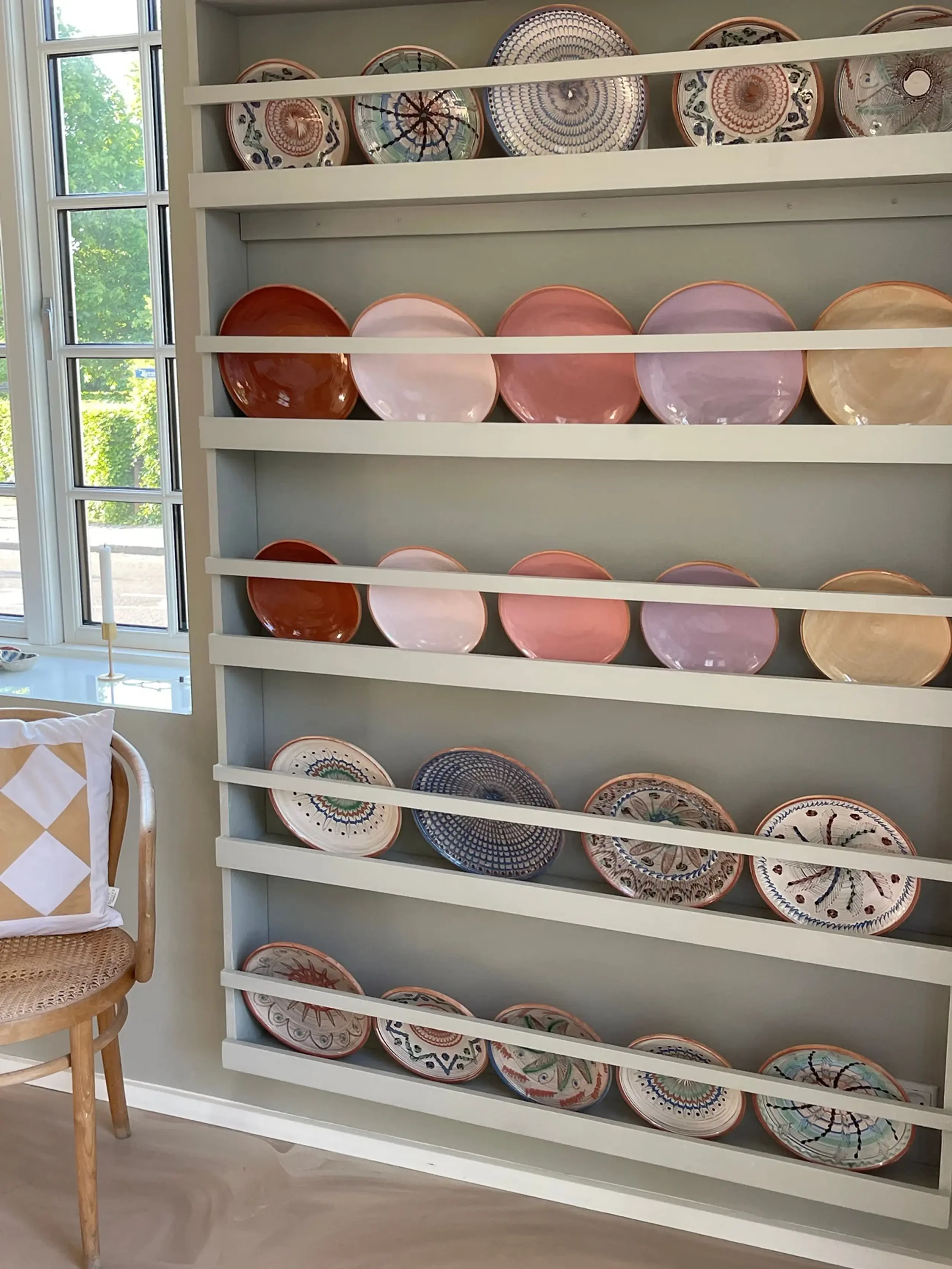 Jou Quilts - Plate - Pastel keramik plate Ø15 - Coral