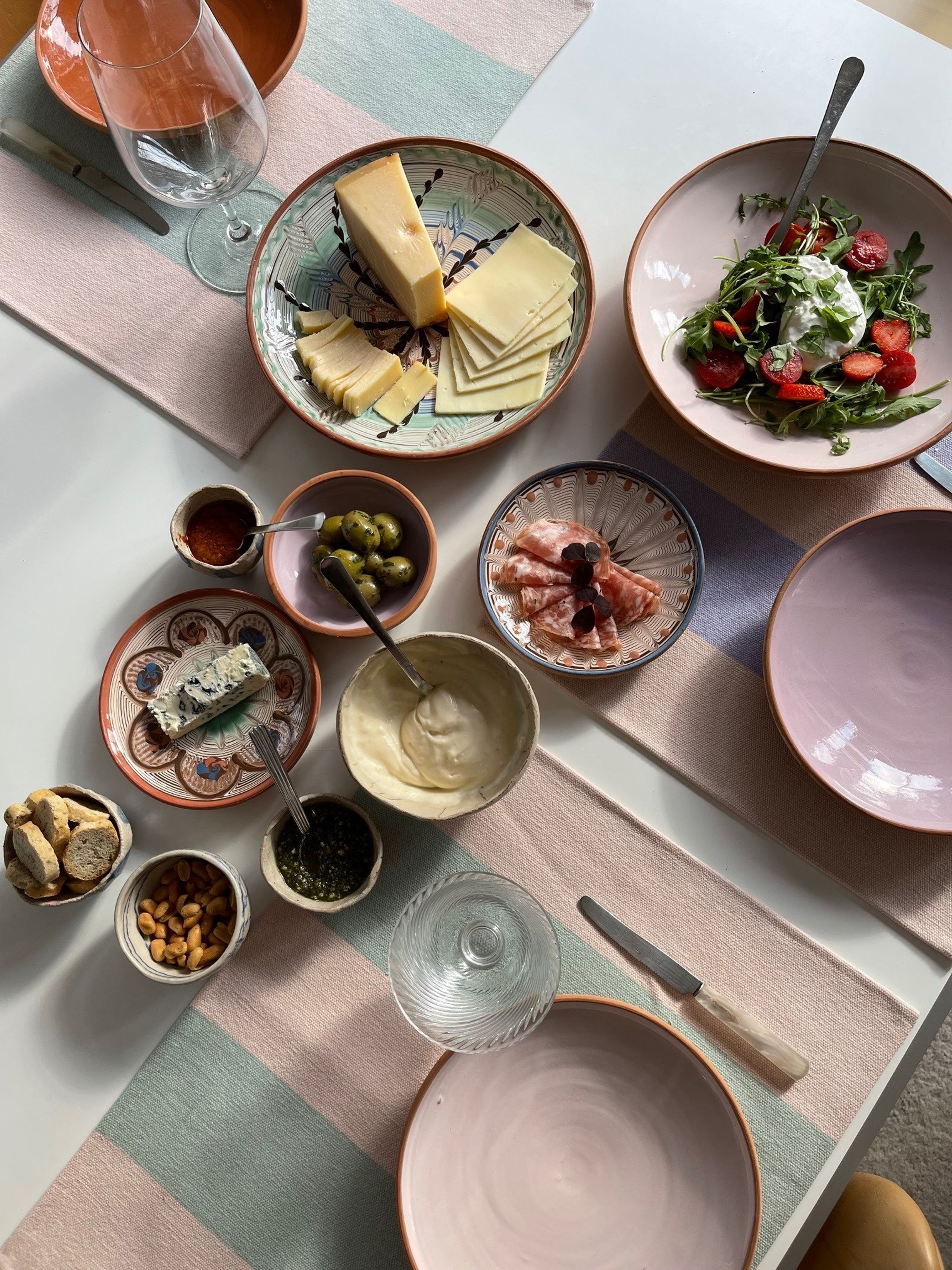 Jou Quilts - Plate - Pastel keramik plate Ø27 - Yellow