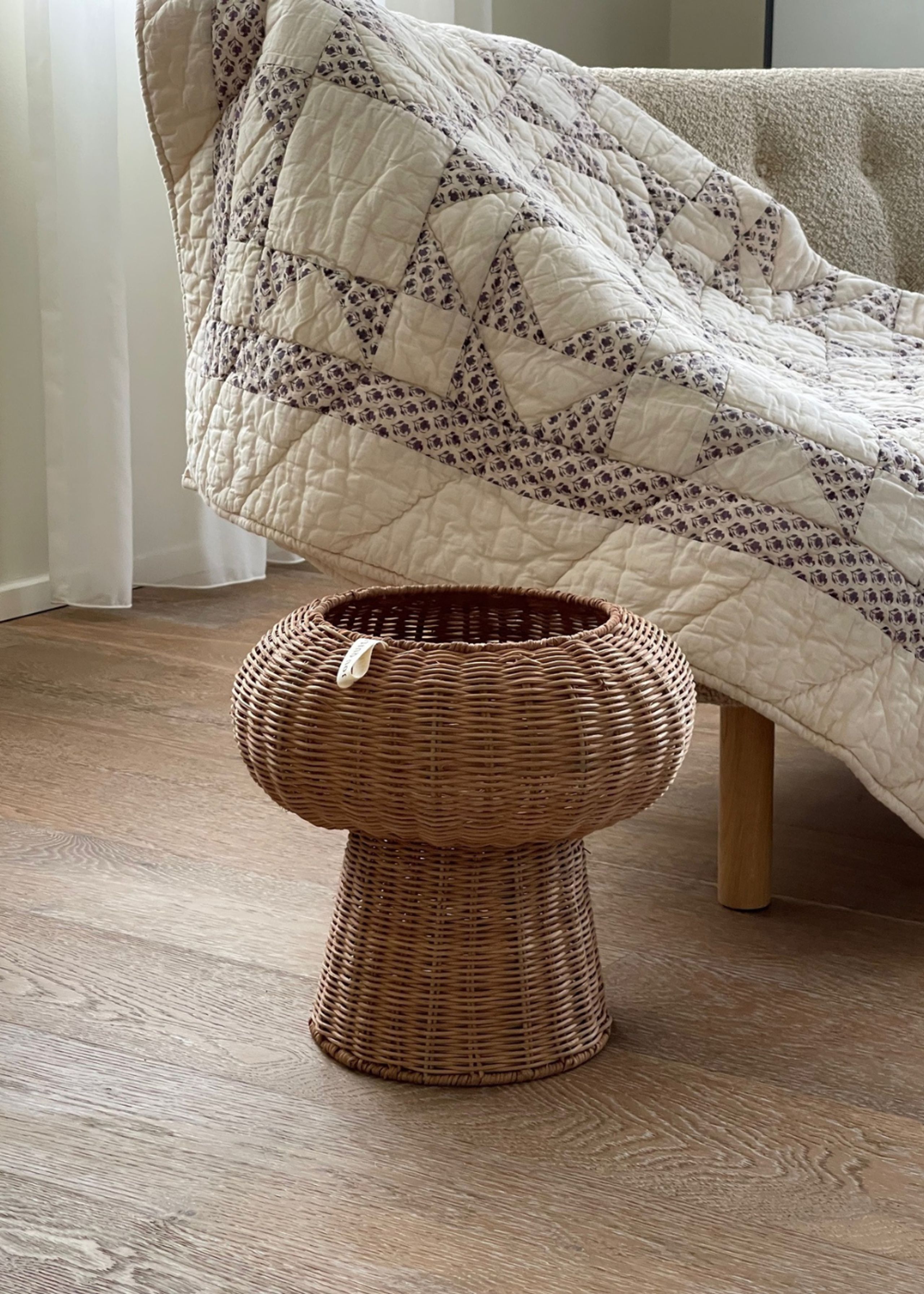 Jou Quilts - Vase - Jou rattan floor vase - Natur