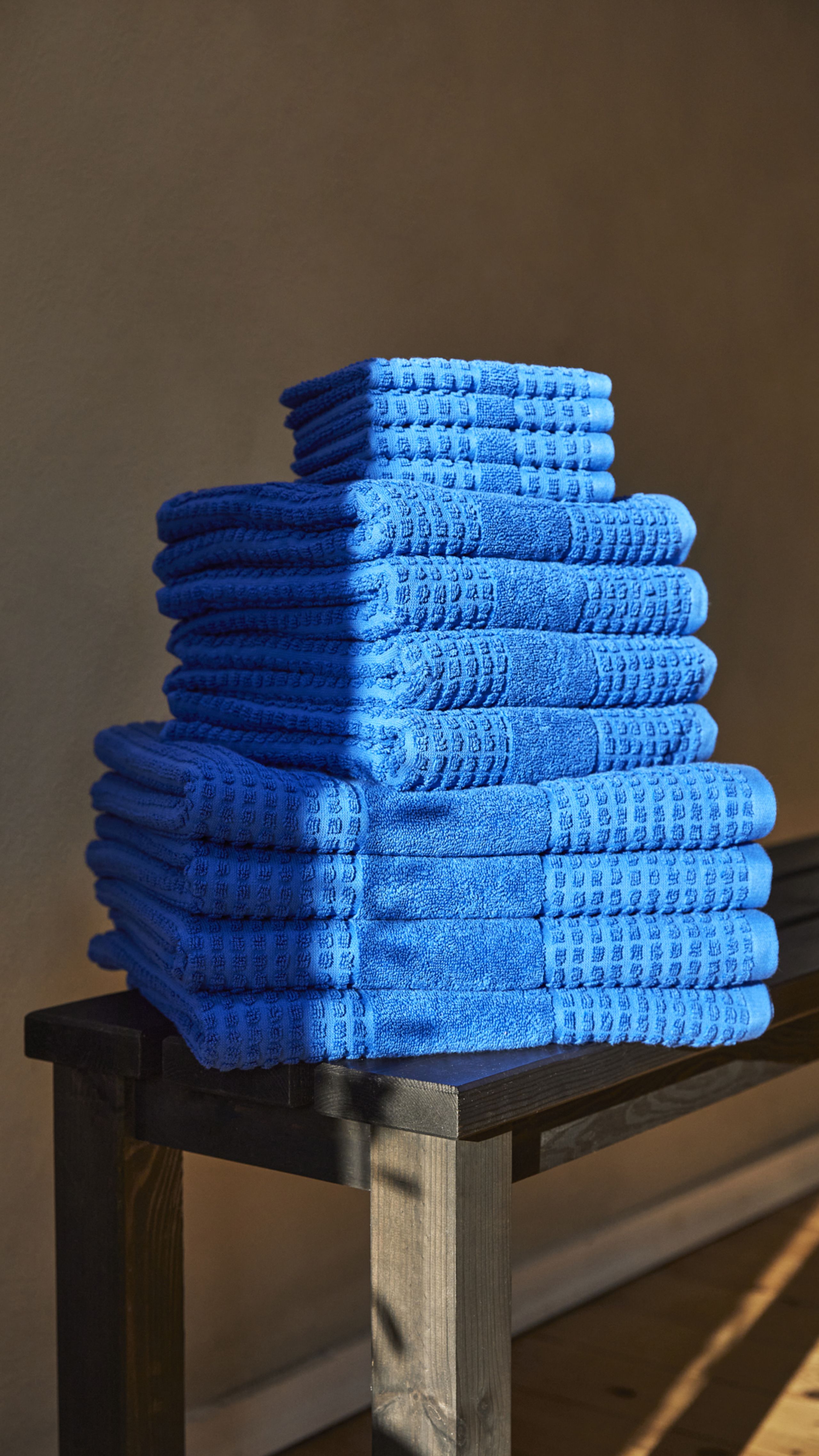 JUNA - Ręcznik - Check Face Cloth - Blue