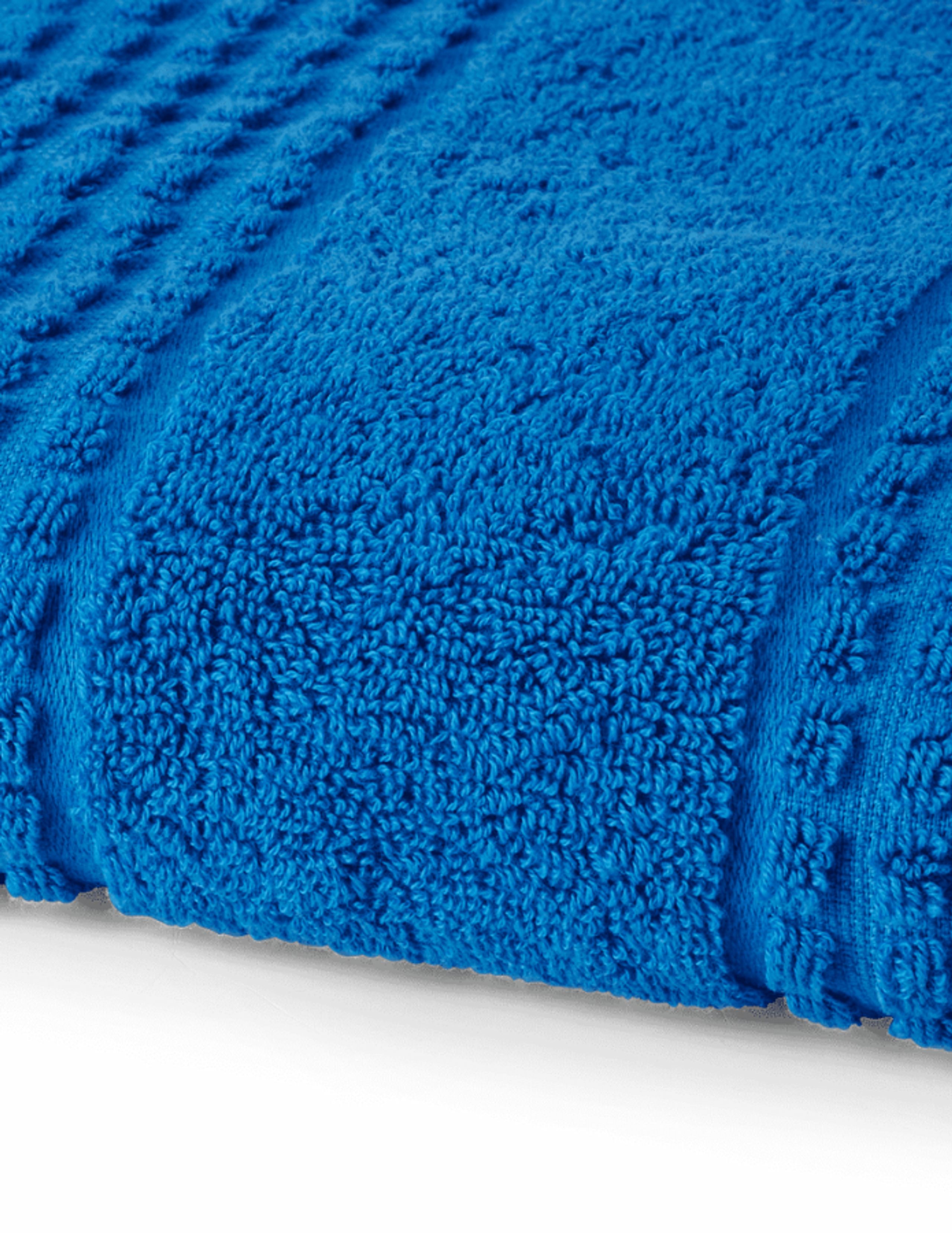 JUNA - Towel - Check Towel - Blue - Small
