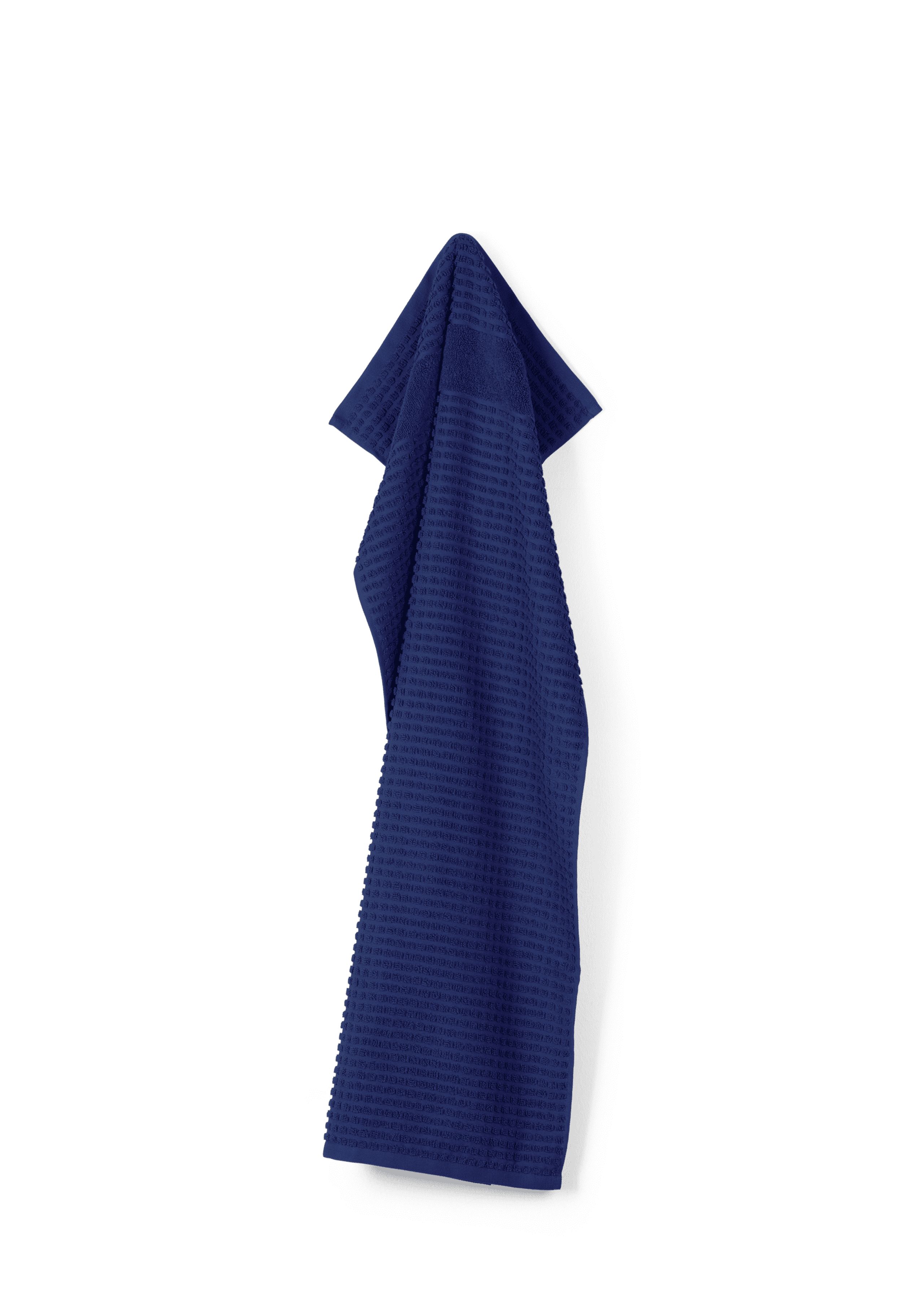 JUNA - Towel - Check Towel - Marine Blue - Small