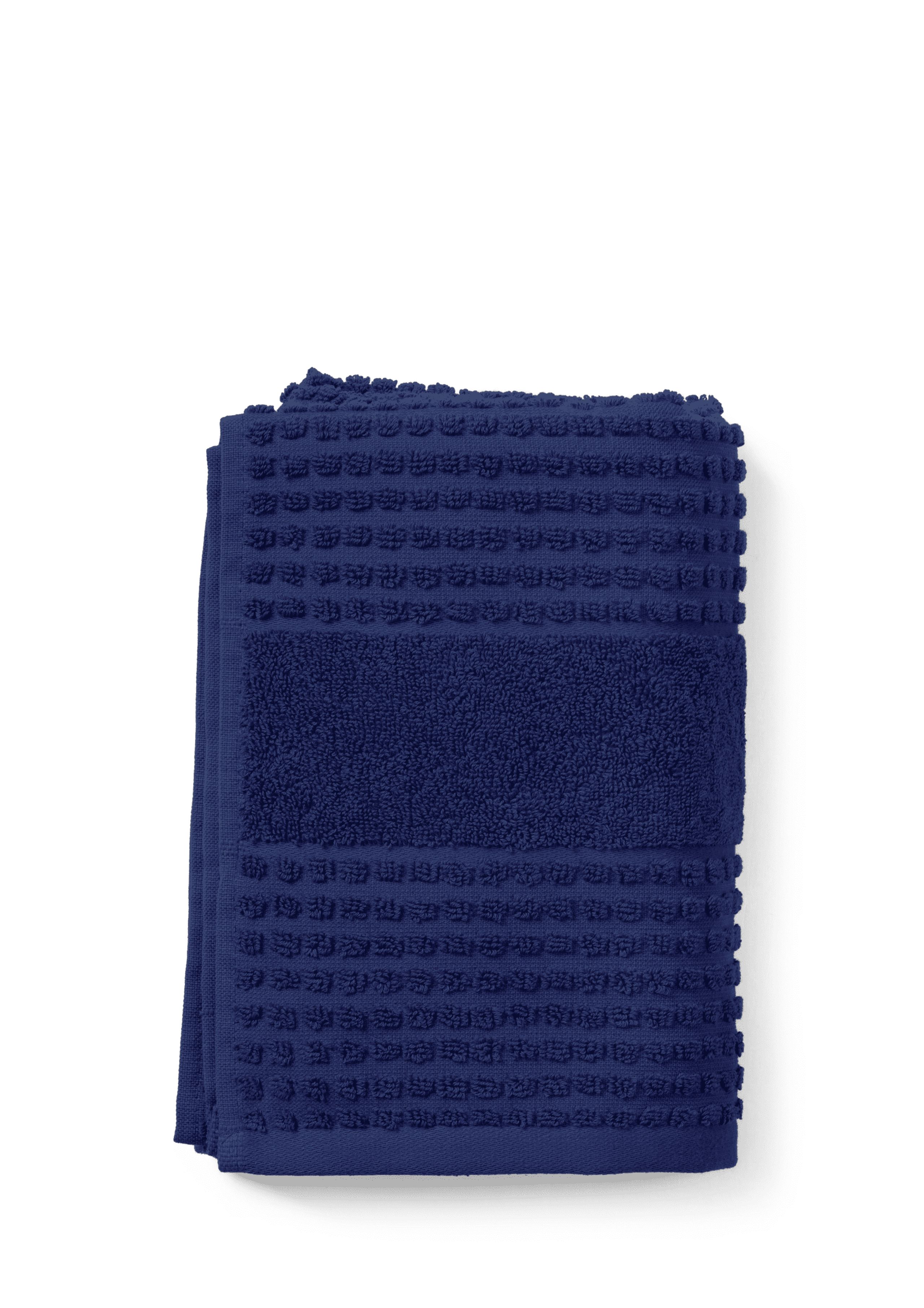 JUNA - Towel - Check Towel - Marine Blue - Small