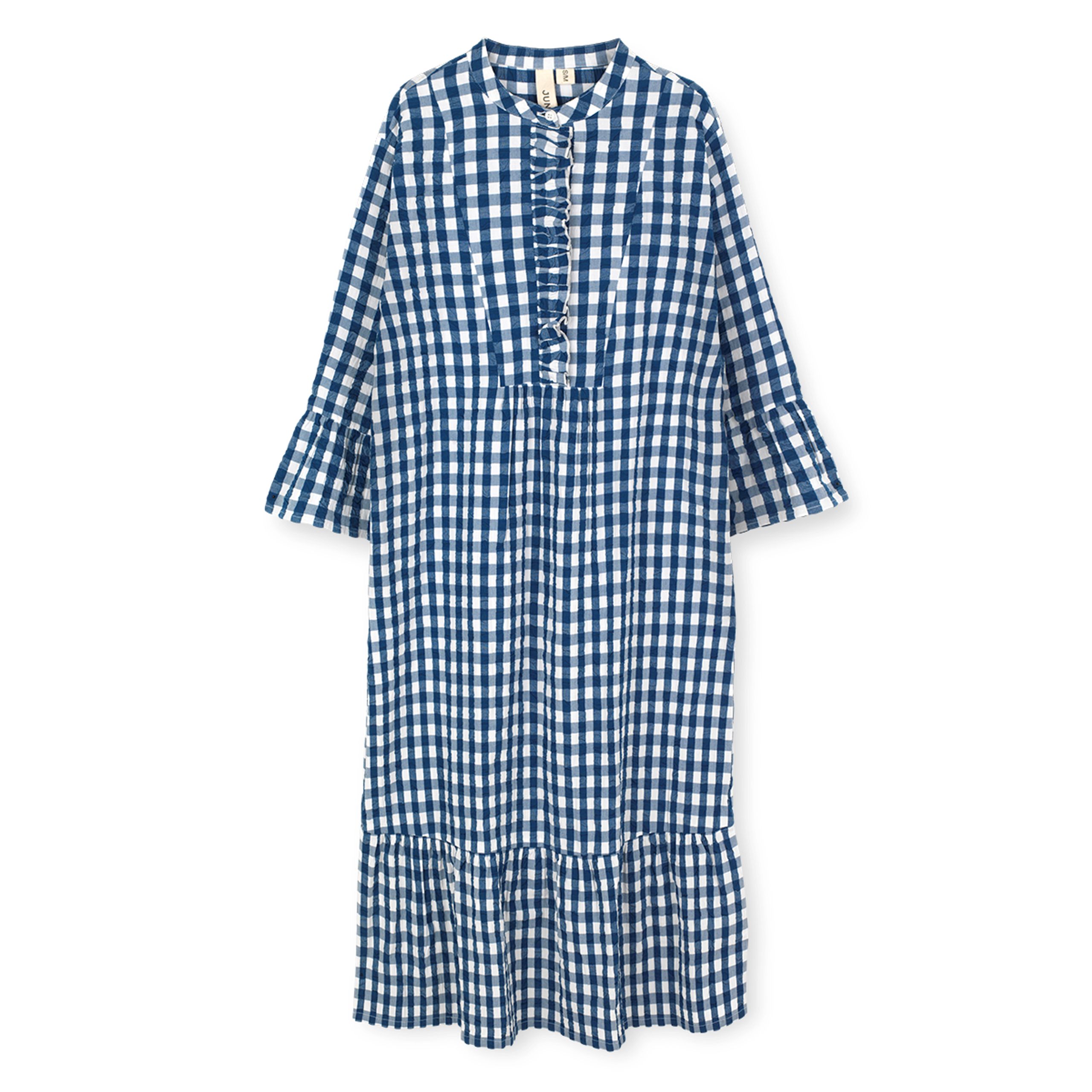 JUNA - Dress - Bæk&Bølge Fiona Dress - Dark blue/White