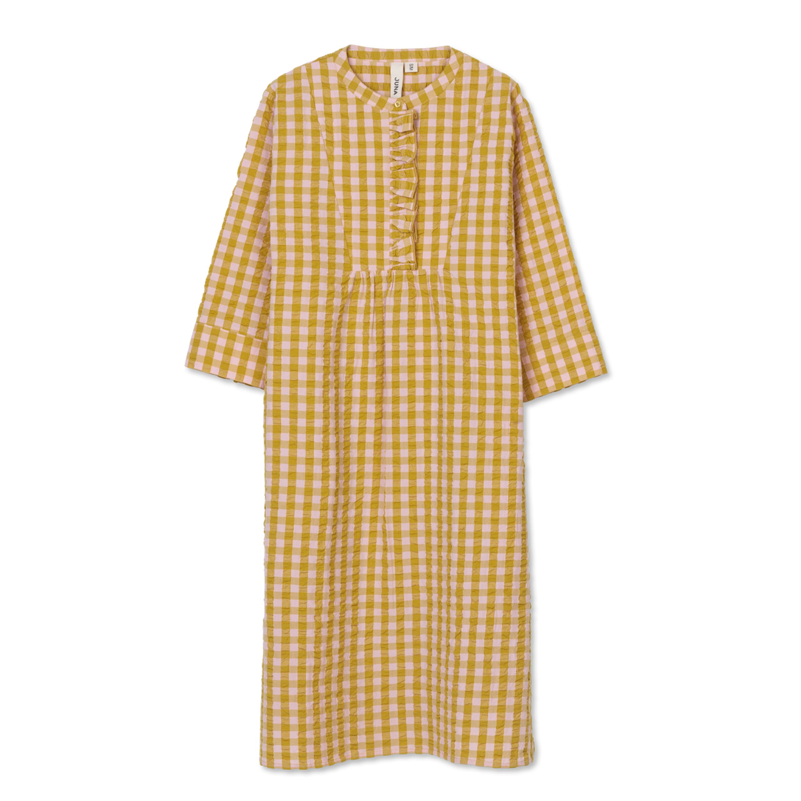 JUNA - Dress - Bæk&Bølge Sonja Dress - Pink/Ocher