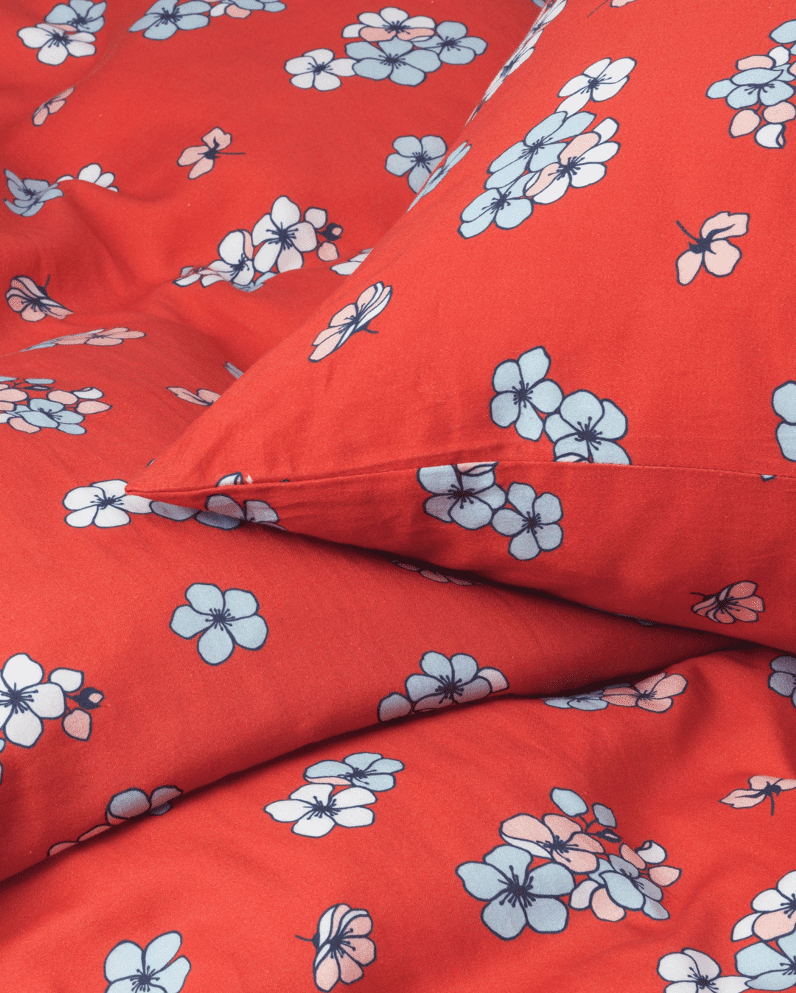 JUNA - Bed Sheet - Grand Pleasantly Bed Linen - 140x200, Chili