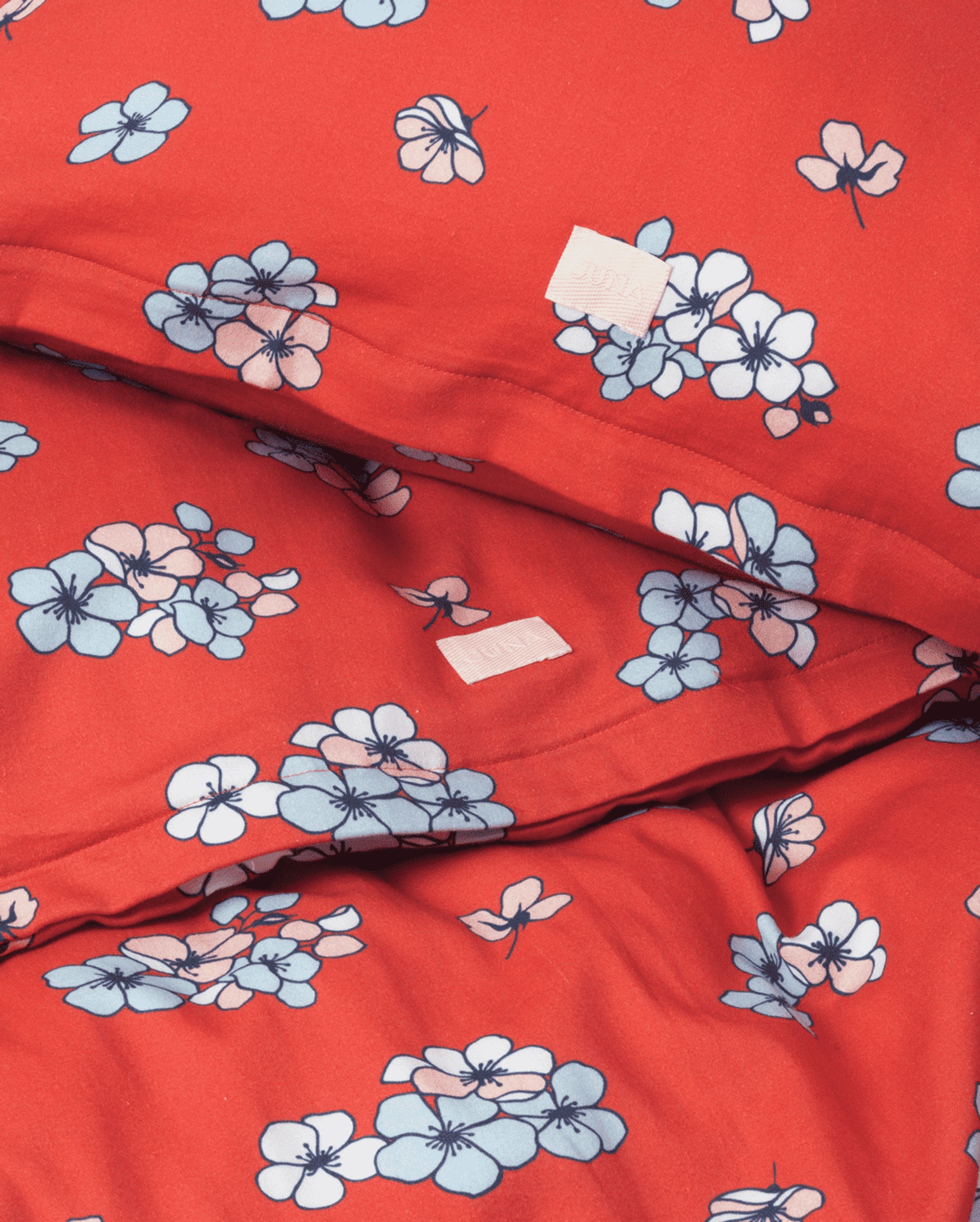 JUNA - Bed Sheet - Grand Pleasantly Bed Linen - 140x200, Chili