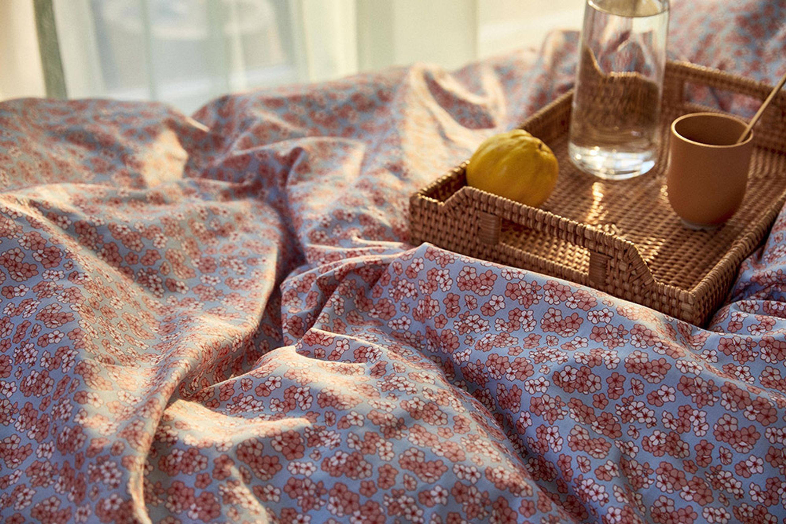 JUNA - Bed Sheet - Pleasantly Linens - Light Blue