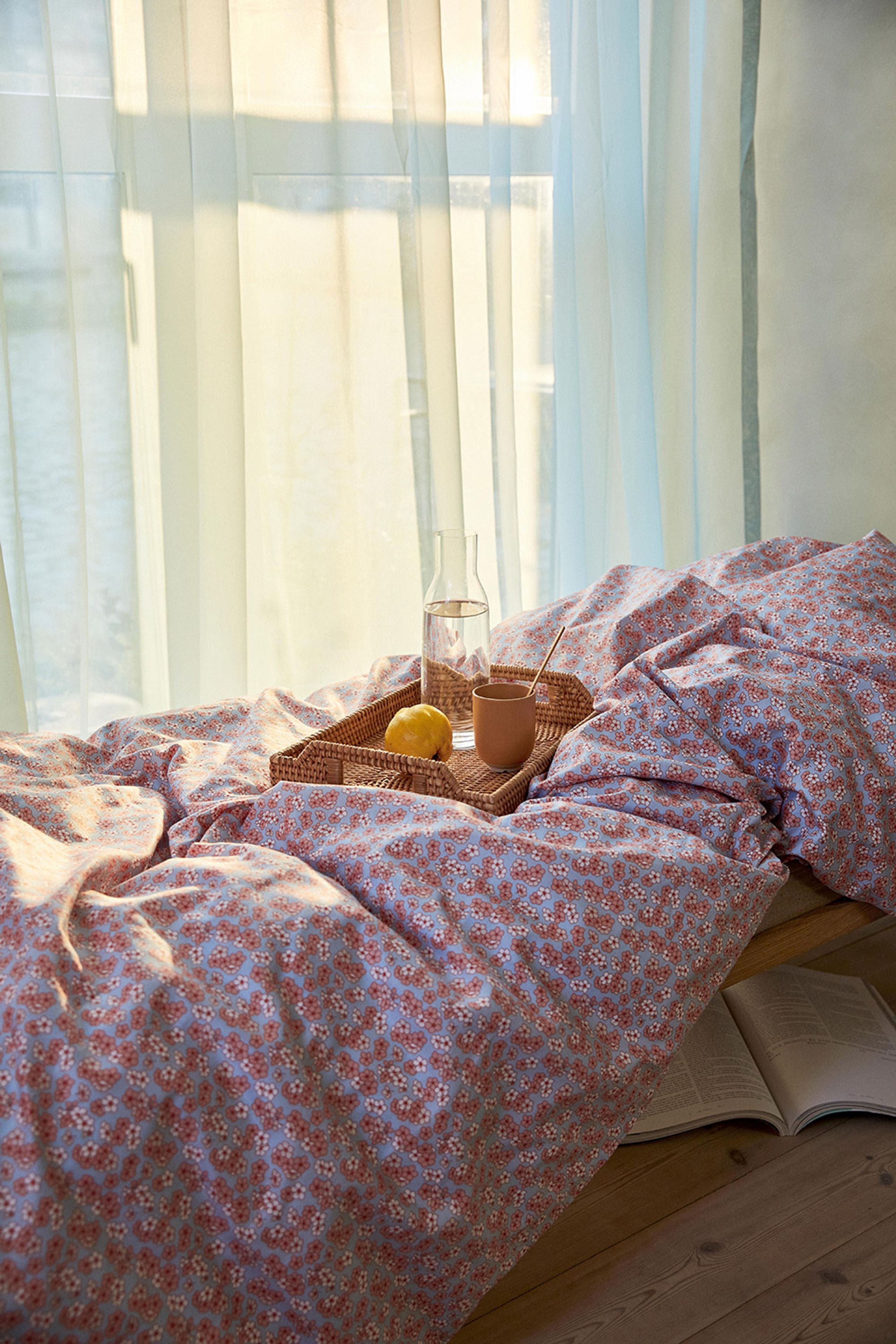 JUNA - Bed Sheet - Pleasantly Linens - Light Blue