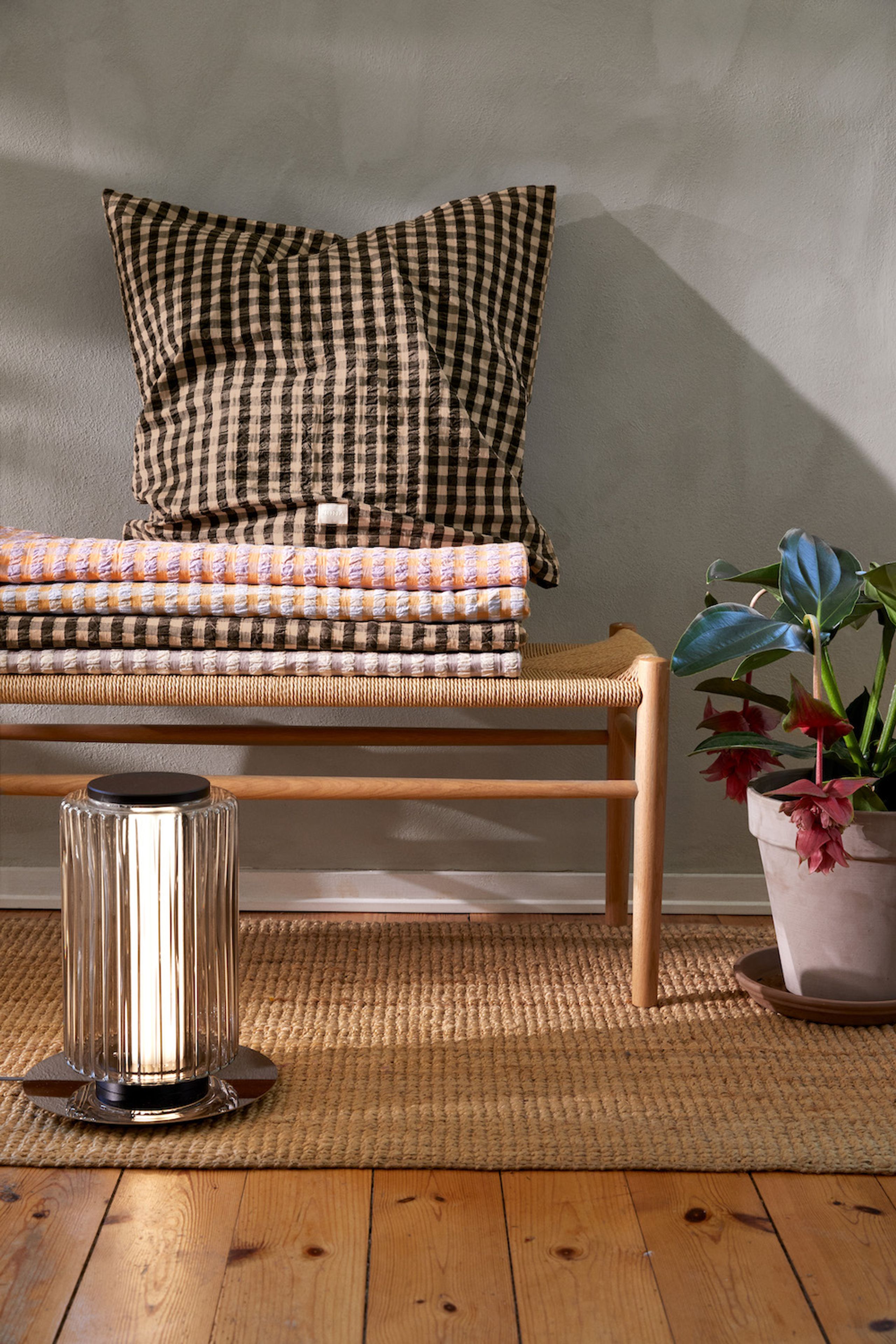 JUNA - Ložní prádlo - Bæk&Bølge Pillowcase - Black/Sand