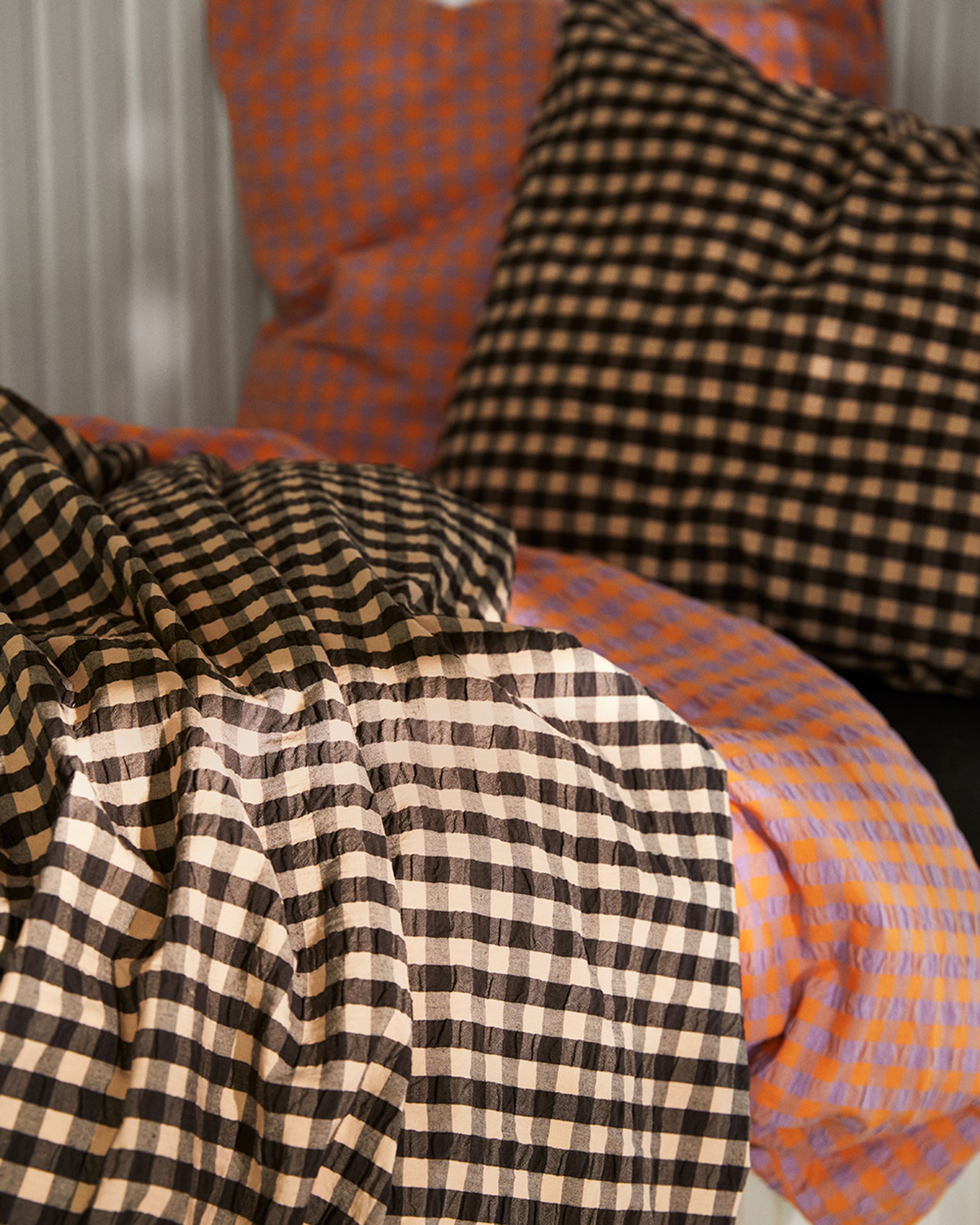 JUNA - Ložní prádlo - Bæk&Bølge Pillowcase - Black/Sand