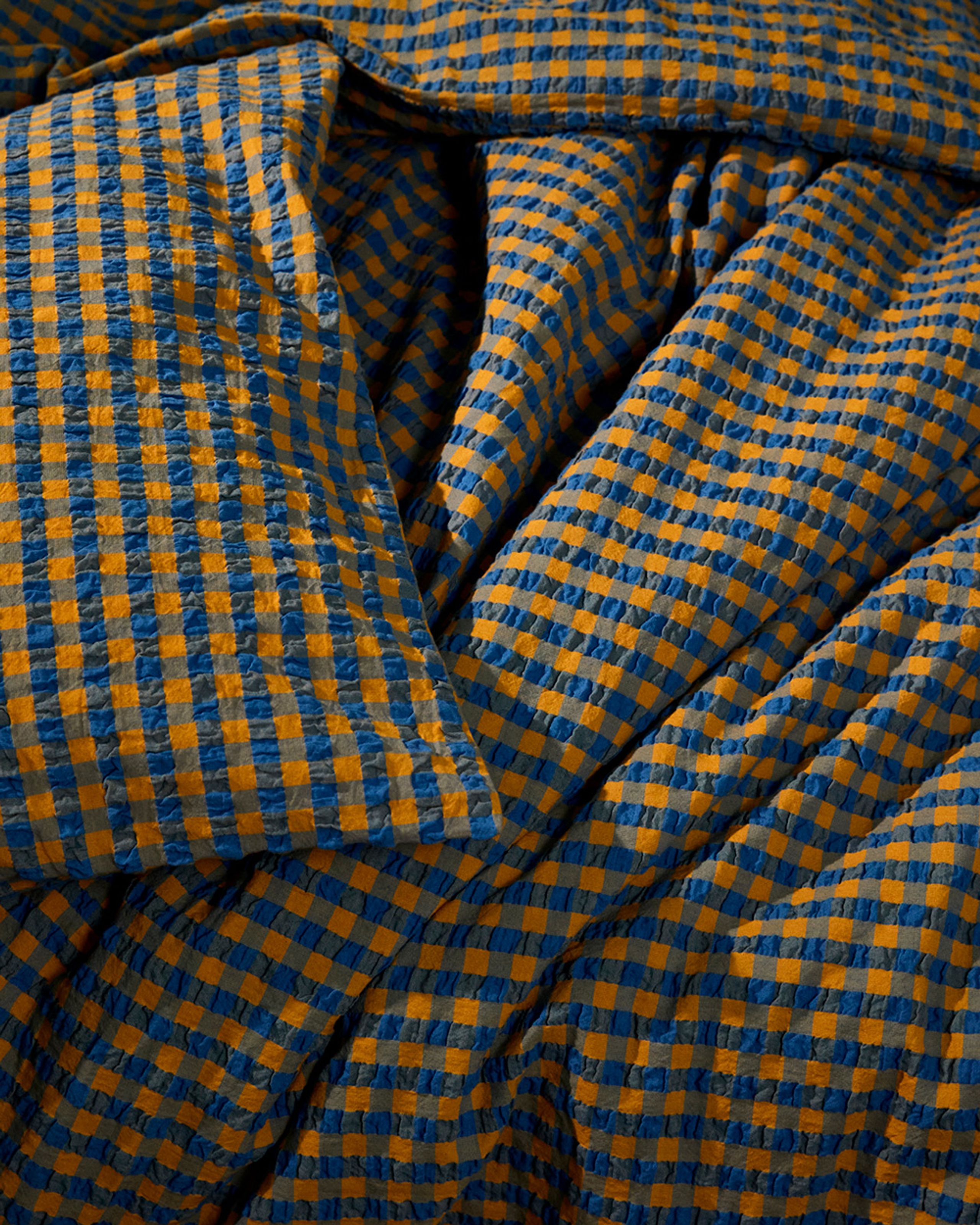 JUNA - Servilletas de tela - Bæk&Bølge Pillowcase - Blue/Ochre