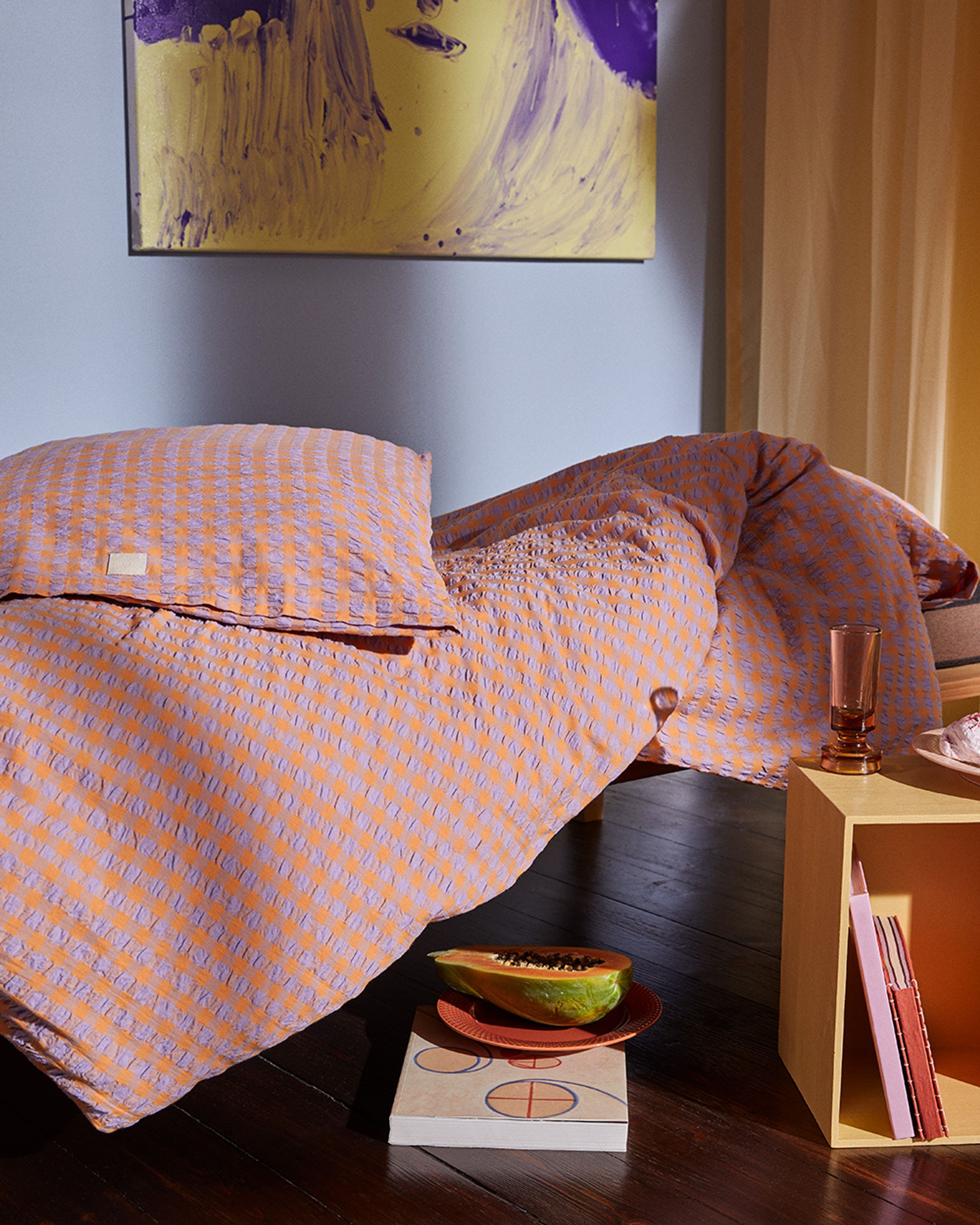 JUNA - Scatola di piante - Bæk&Bølge Pillowcase - Lavender/Peach