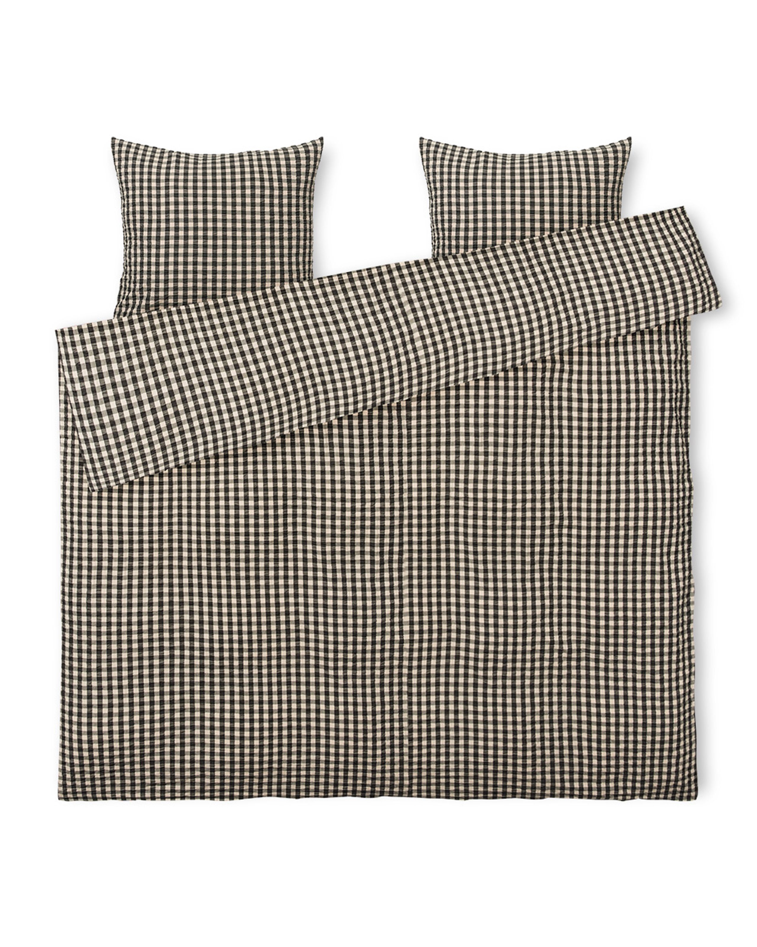 JUNA - Sengetøj - Bæk&Bølge Sengesæt - Black/Sand - Double