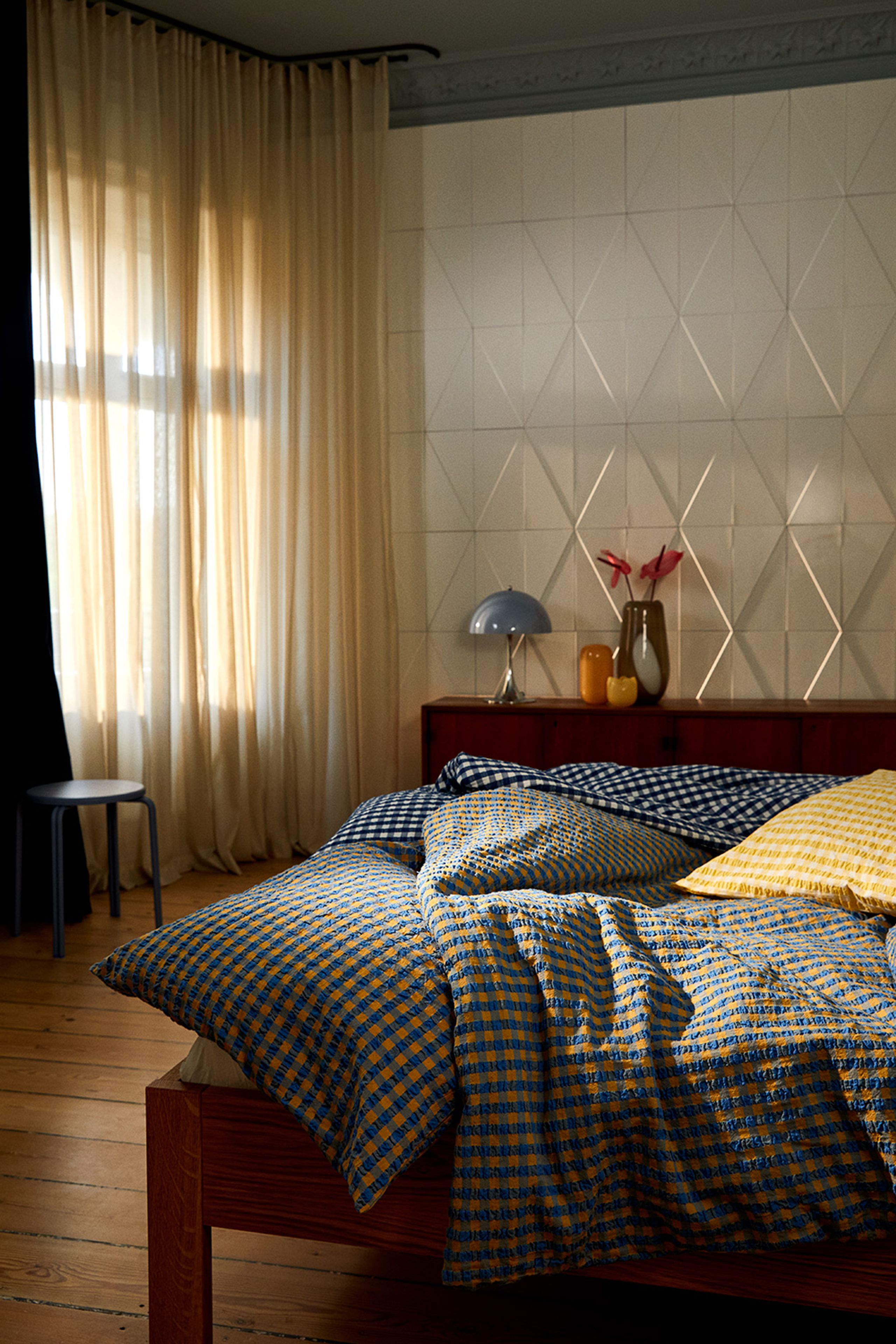 JUNA - Balsam po opalaniu - Bæk&Bølge Linens - Blue/Ochre - Single