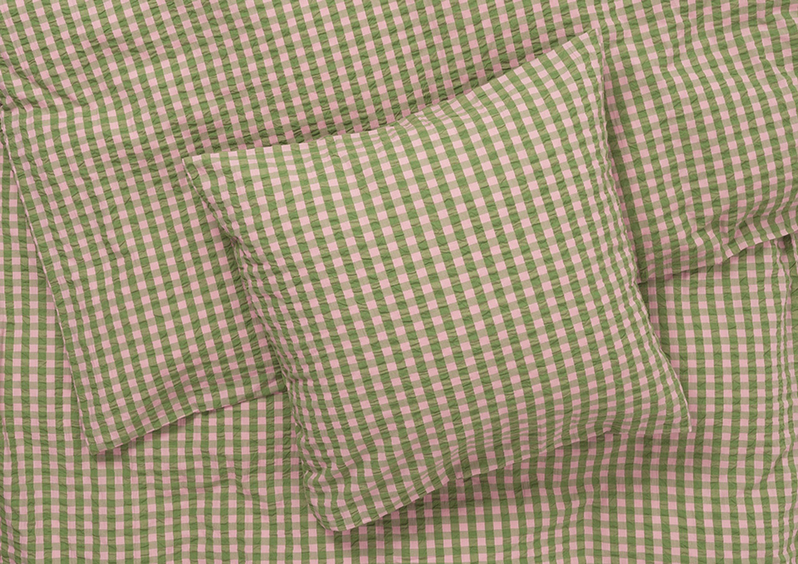 JUNA - Bed linen - Bæk&Bølge Linens - Green/Soft Pink - Single