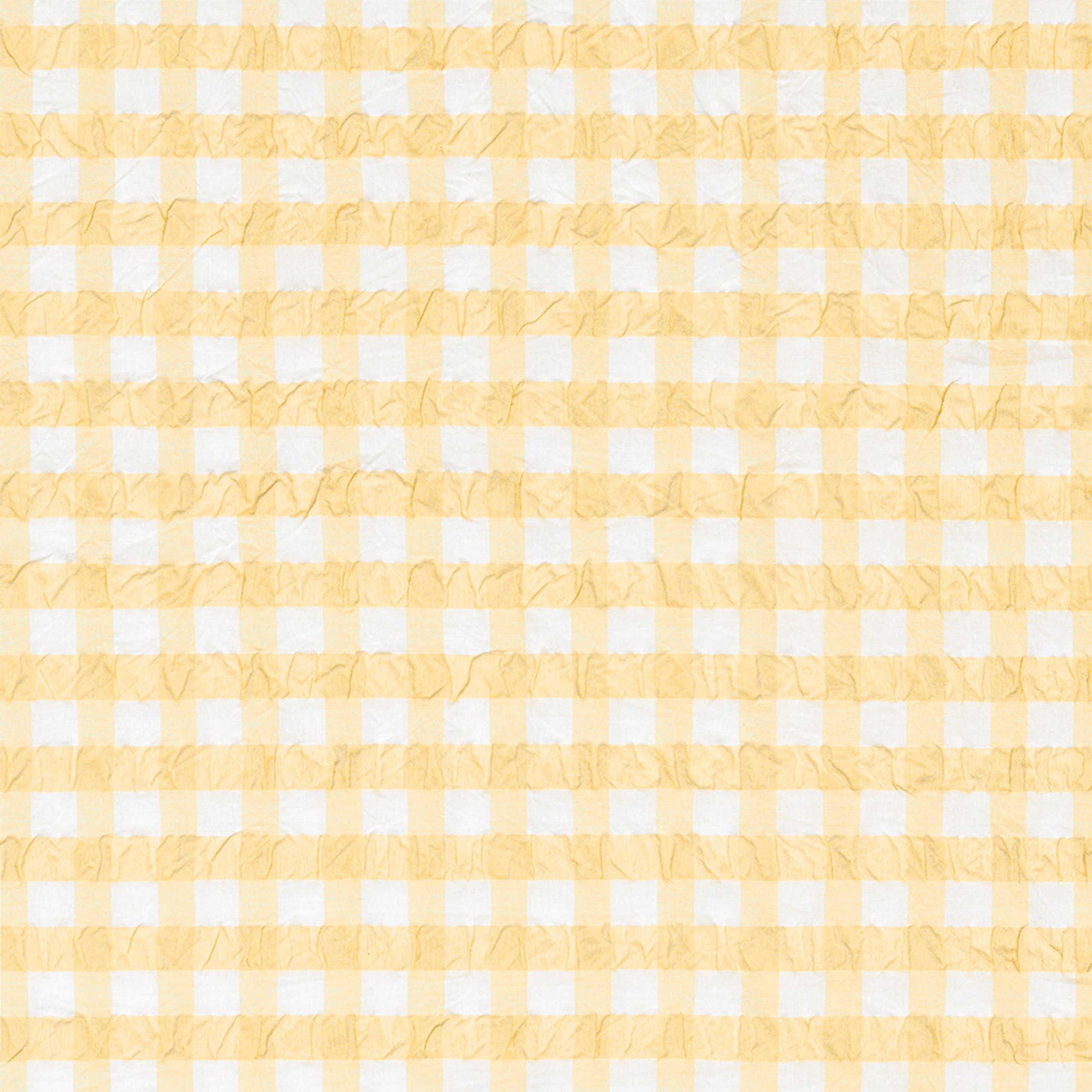 JUNA - Bed linen - Bæk&Bølge Linens - Yellow/White - Double