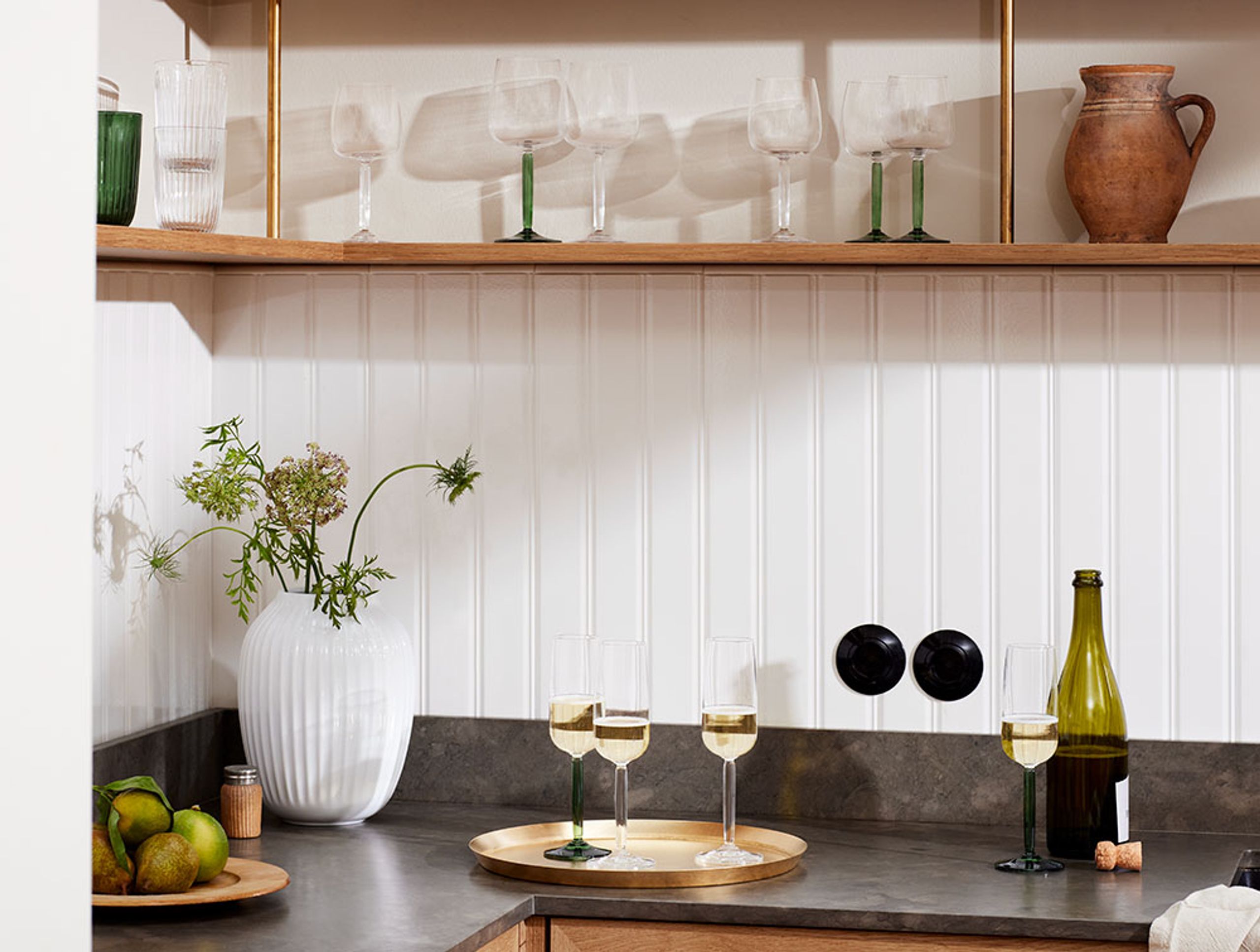 Kähler - Champagne glass - Hammershøi Champagne Glass - Clear