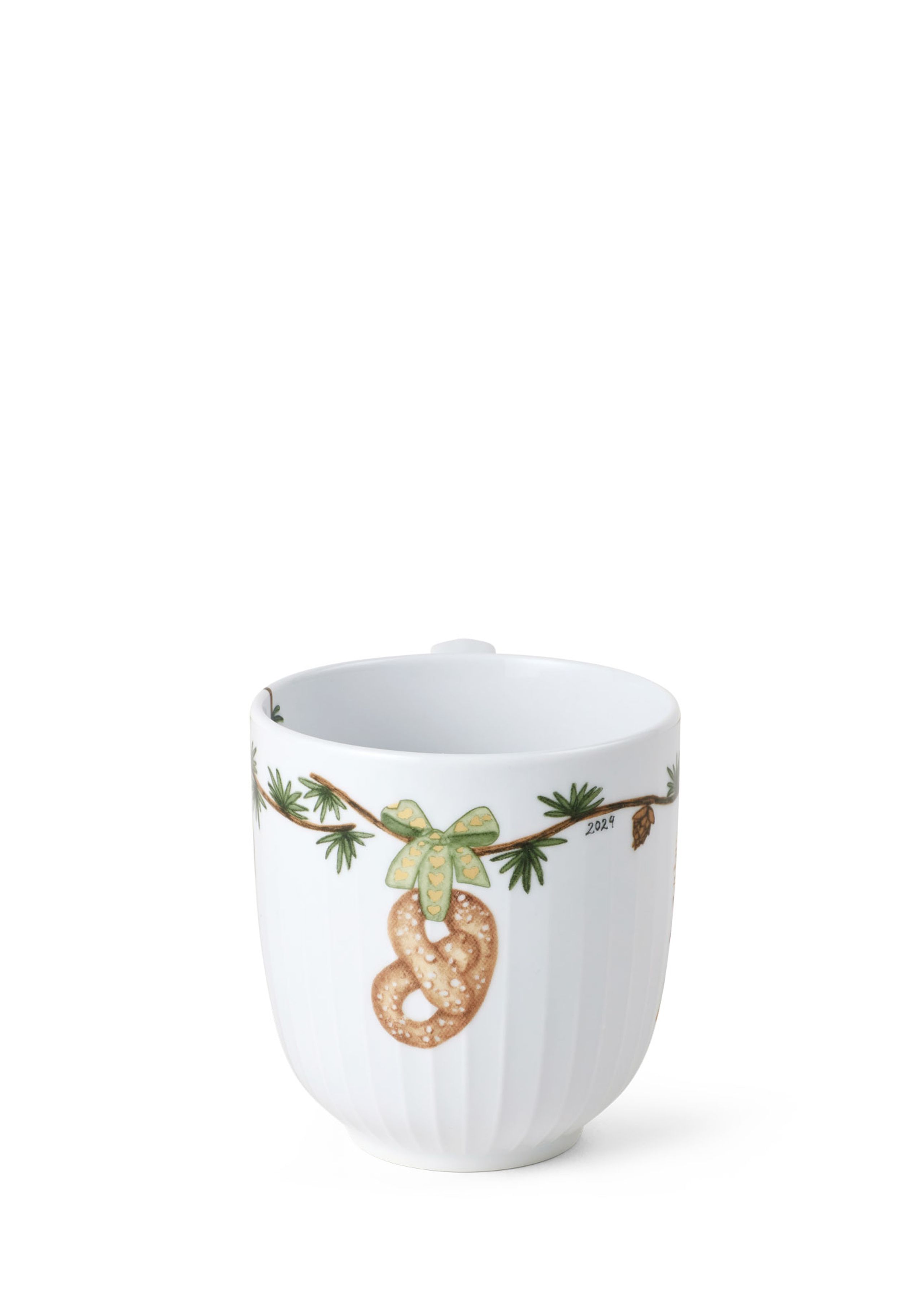 Kähler - Pohár - Hammershøi Christmas Mug - White w. Deco (2024)