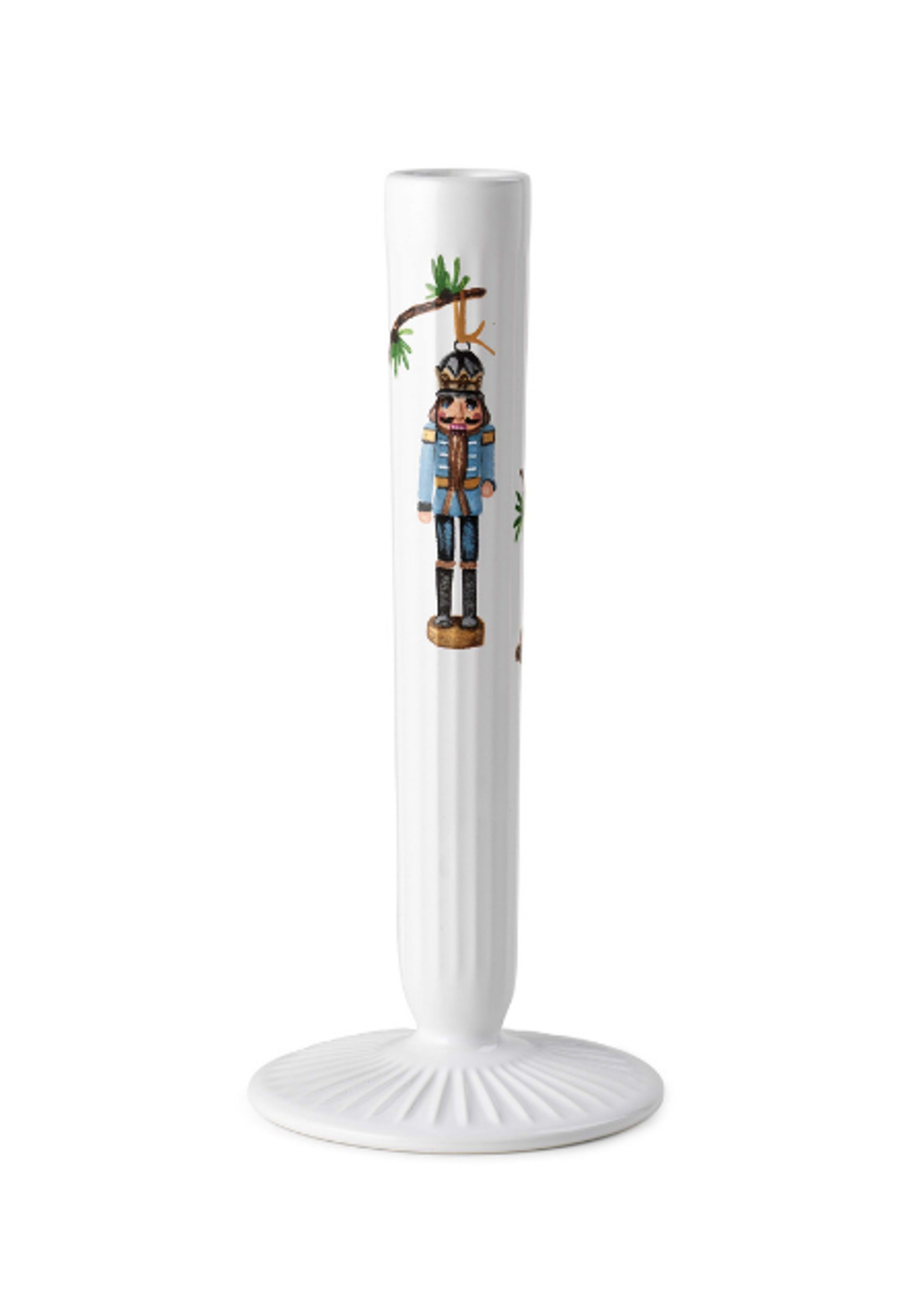 Kähler - Vase - Hammershøi Christmas Candlestick - White Decoration - H20