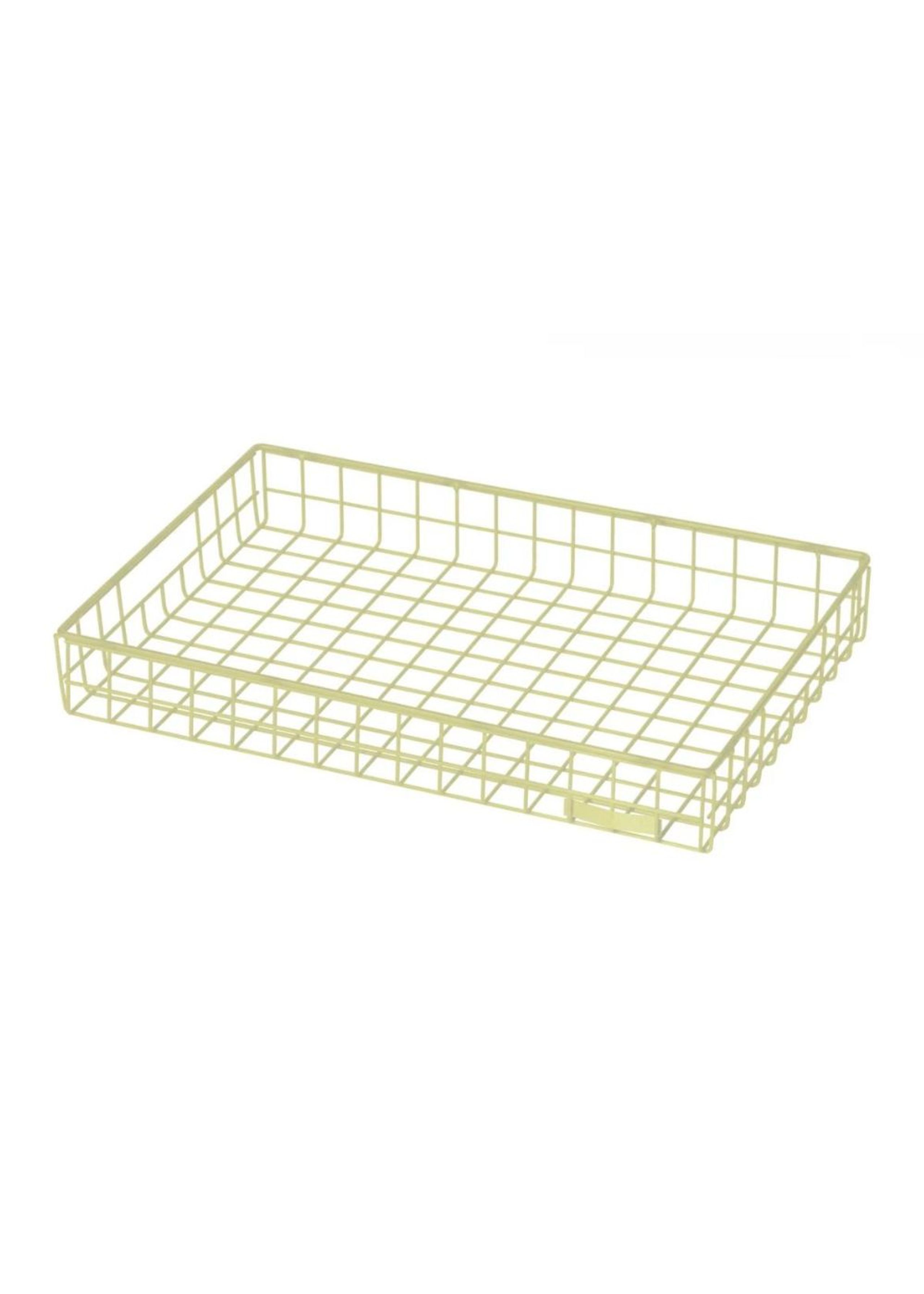 Kalager Design - Tablett - Wire Tray - Medium - Green Beige
