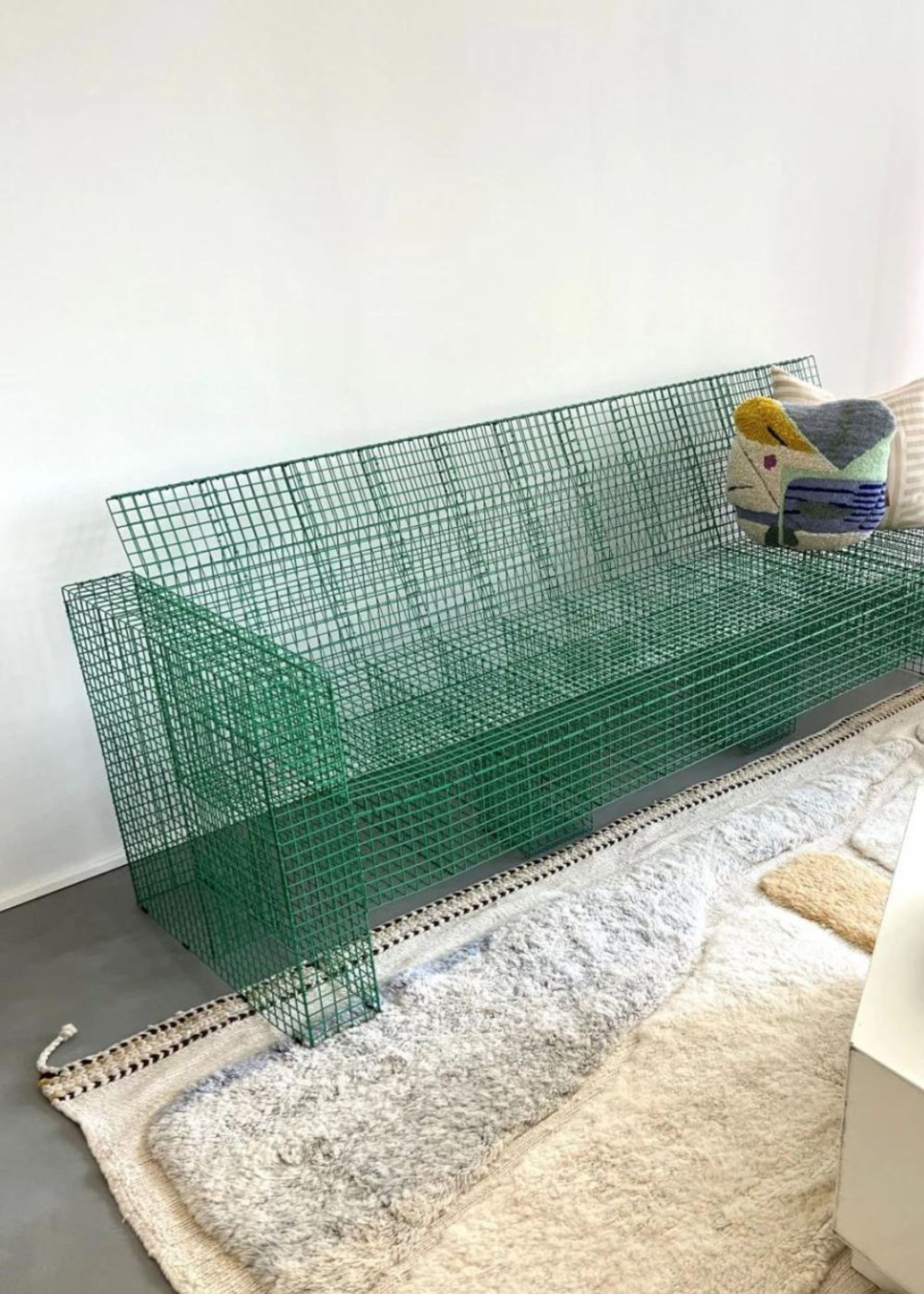 Kalager Design - Lounge sofa - Wire Loungecouch - 3 pers. - Rustic Grey