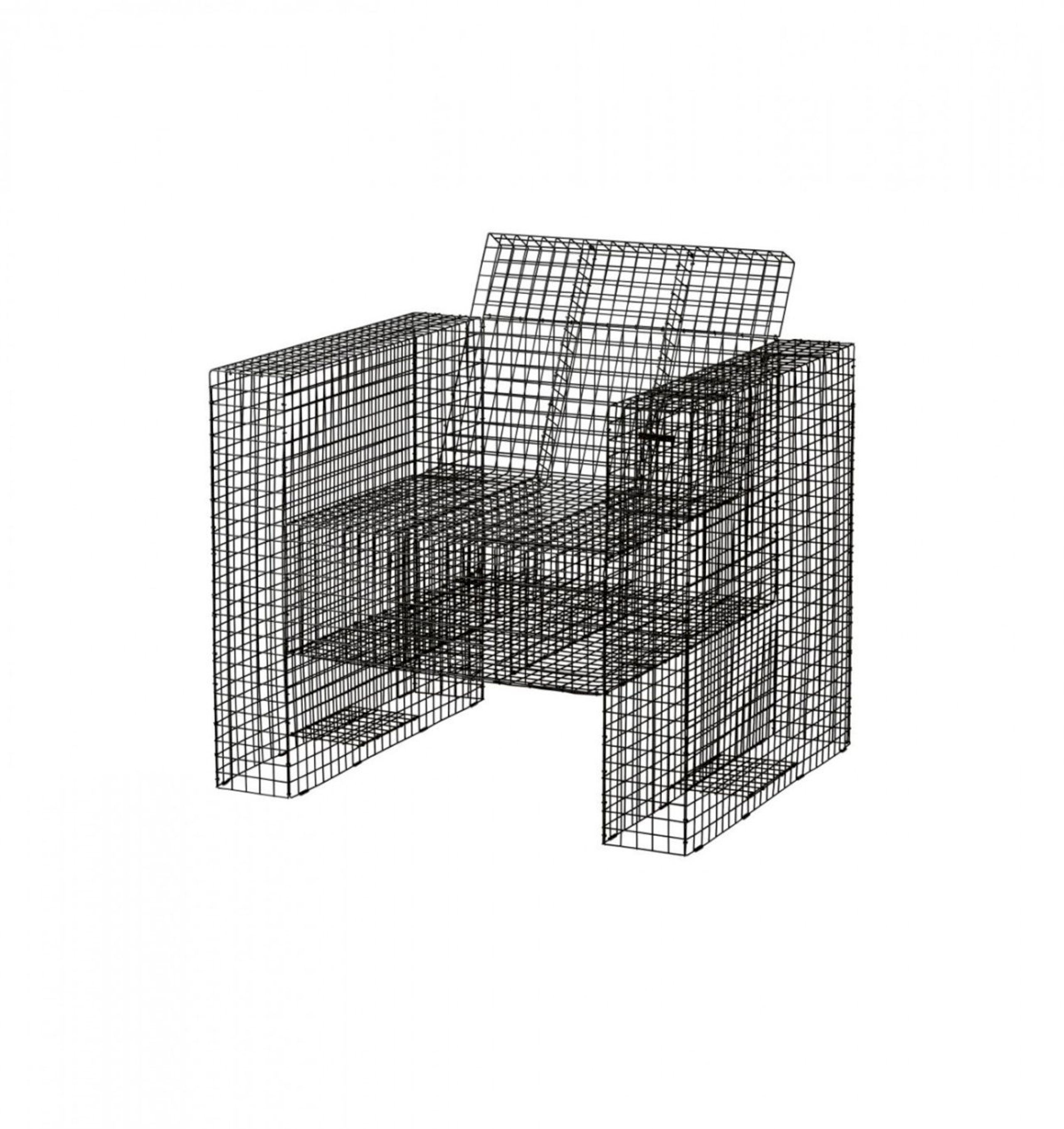 Kalager Design - Lounge chair - Wire Lounge Chair, Small - Black