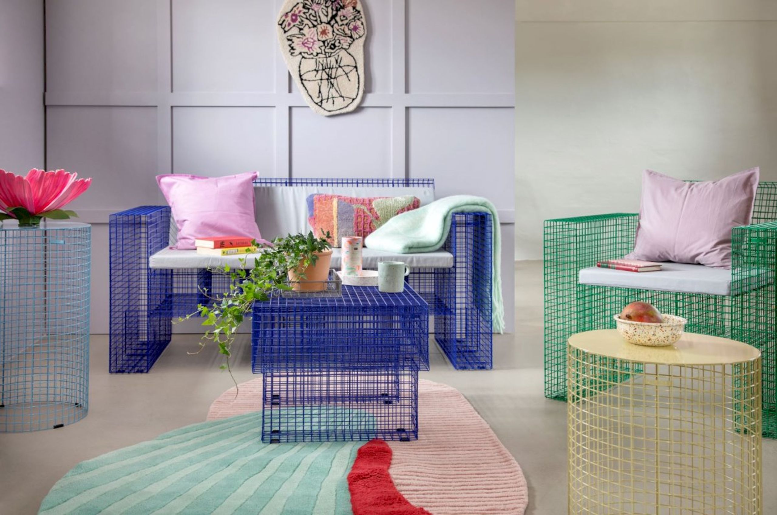 Kalager Design - Ottomane - Ottoman, Small - Pink