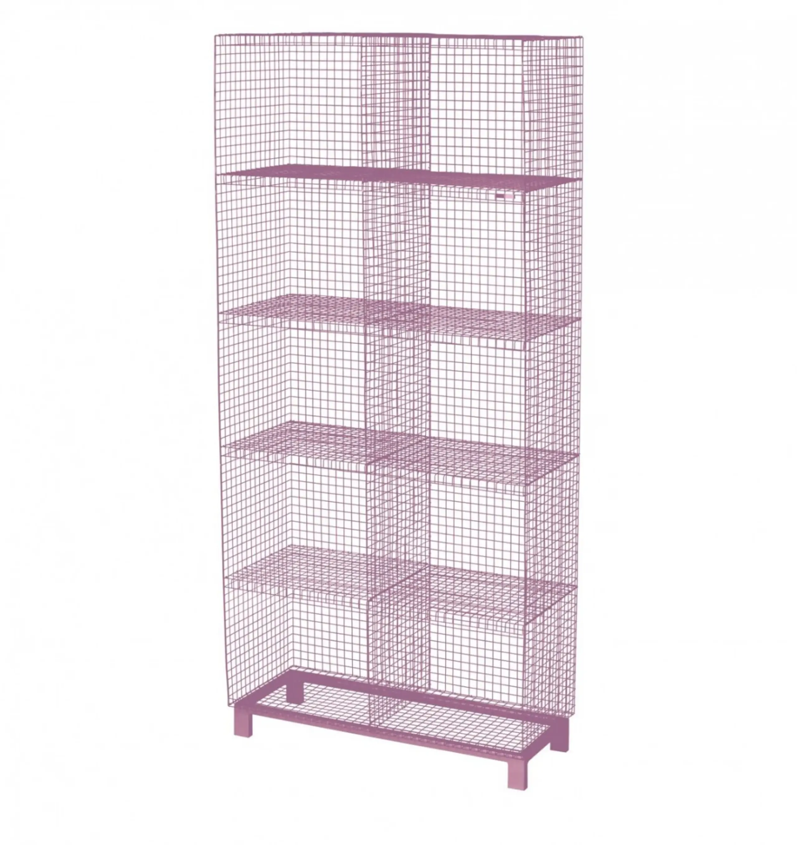 Kalager Design - Display - Grid Cabinet with legs - Pink