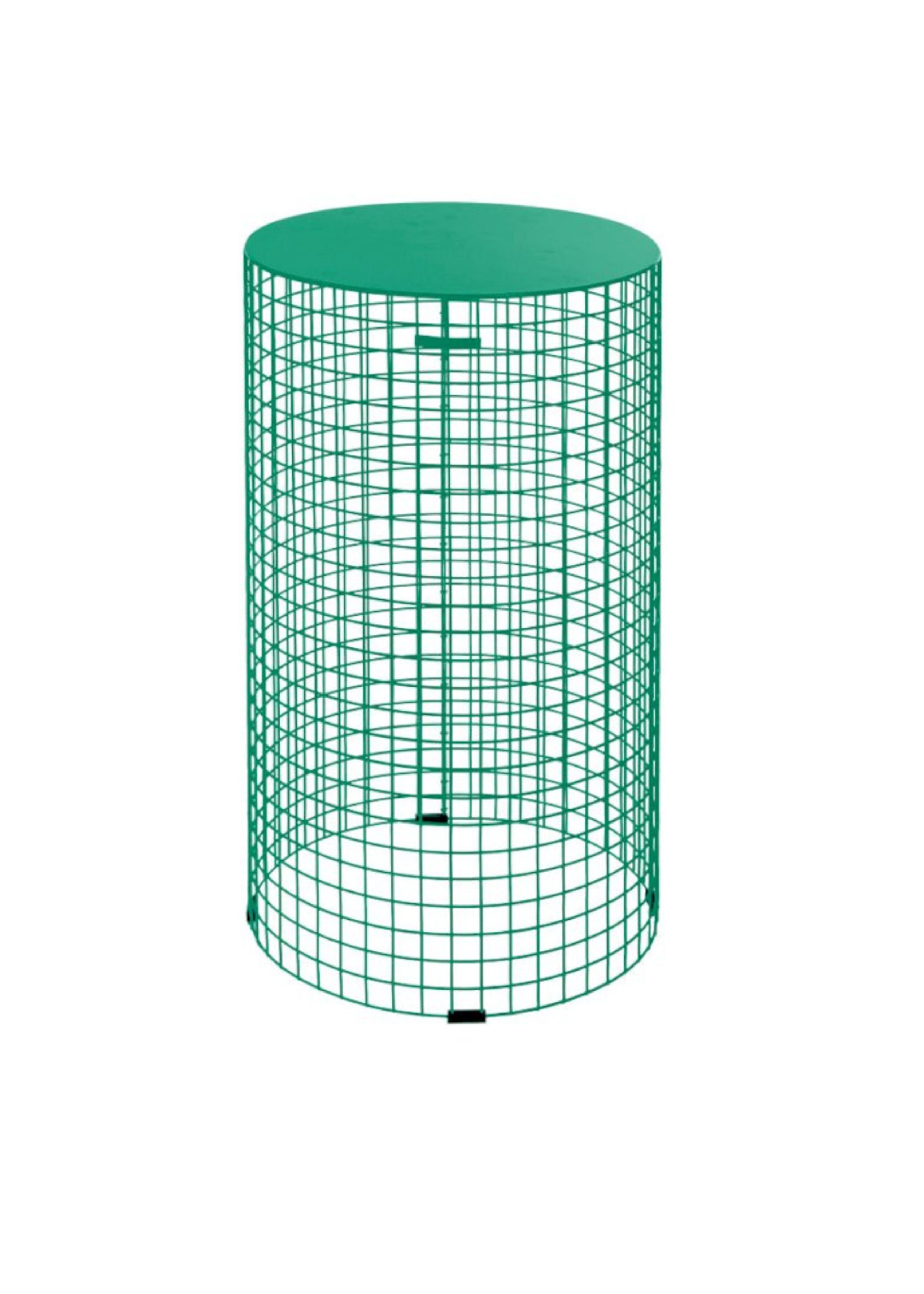 Kalager Design - Side table - Round Pedestal, Medium - Signal Green