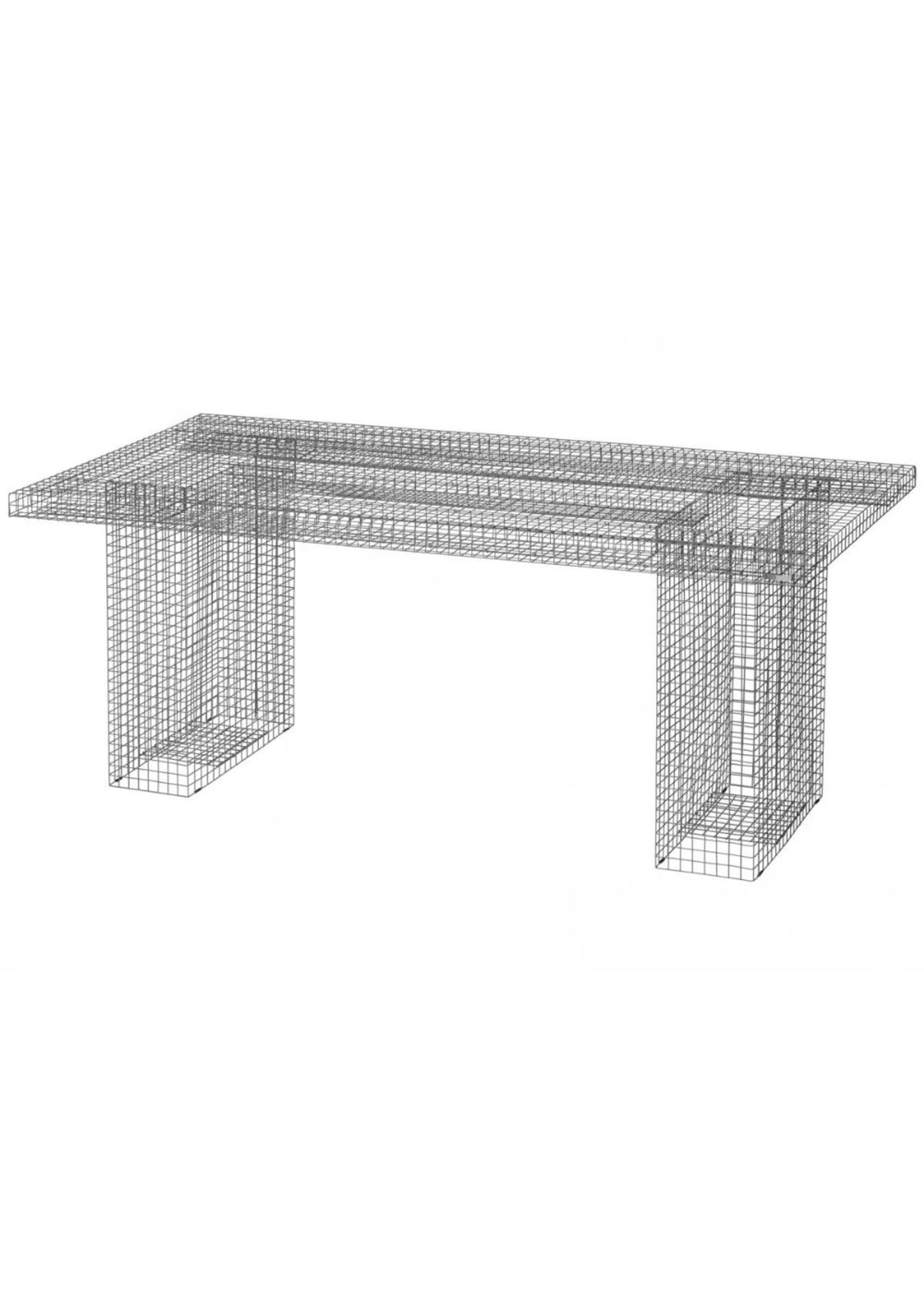 Kalager Design - Dining Table - Wire Dining Table - Rustic Grey