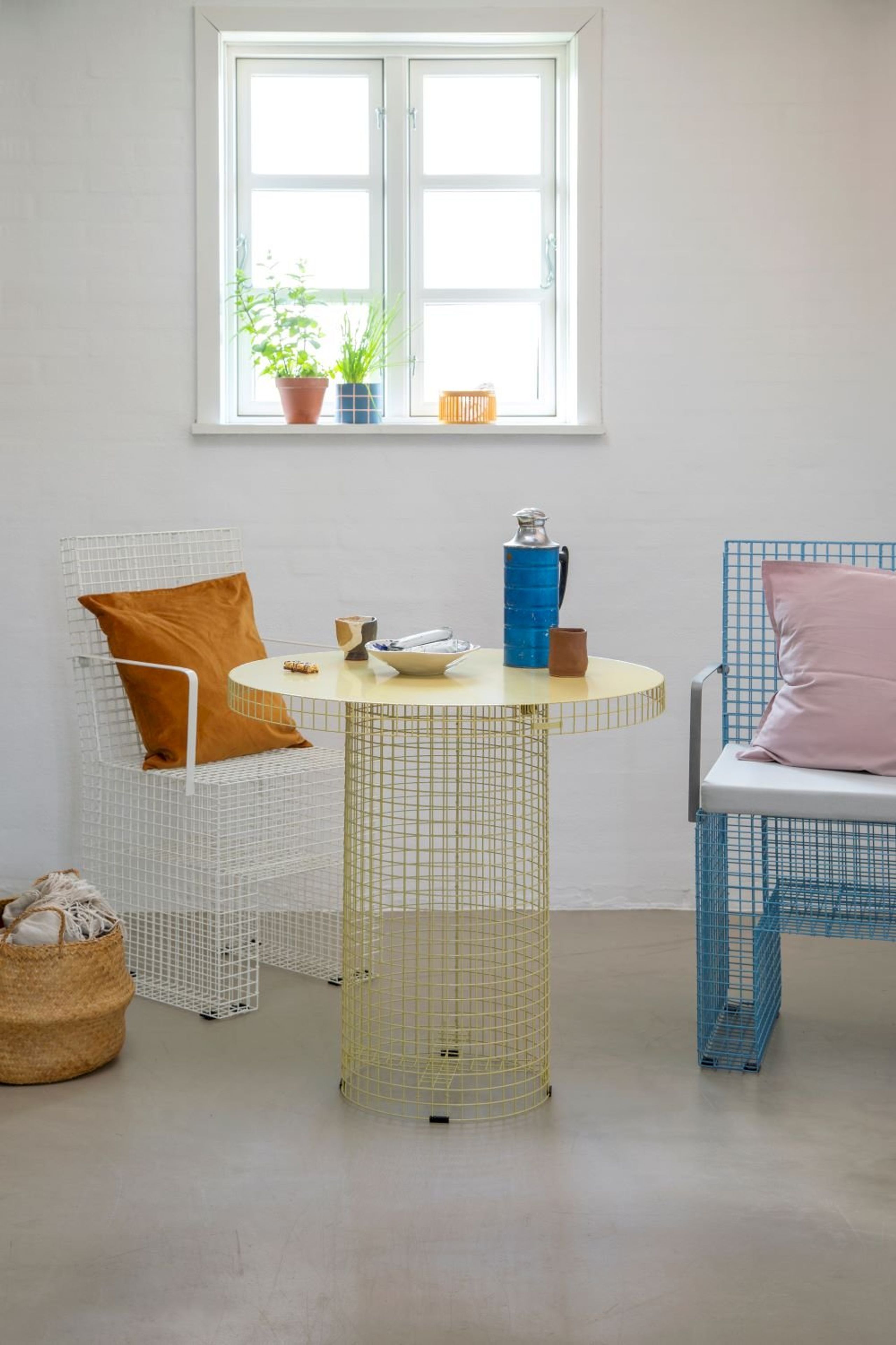 Kalager Design - Dining chair - Grid Chair - Pink