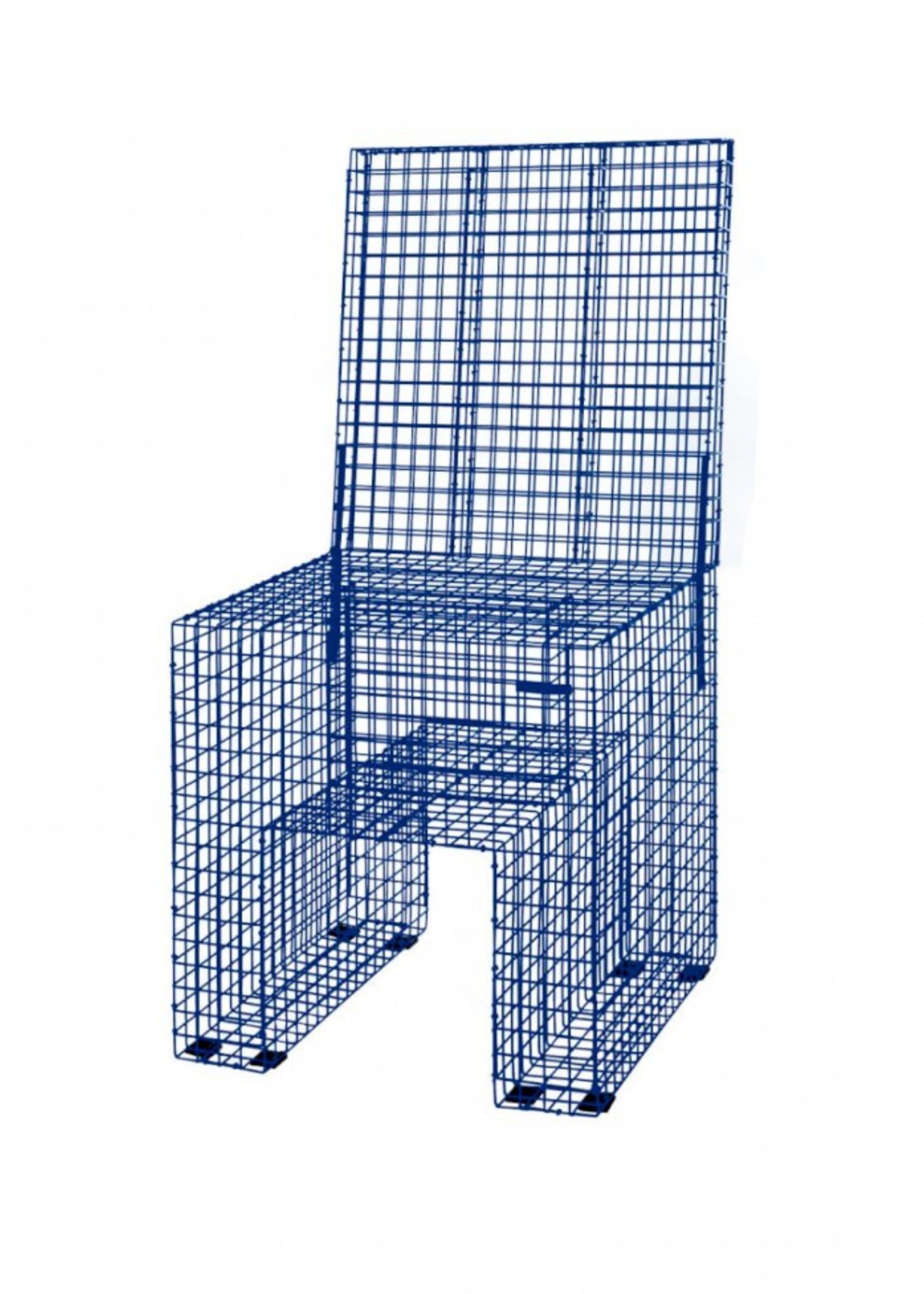 Kalager Design - Jídelní židle - Grid Chair - Ultra Marine Blue